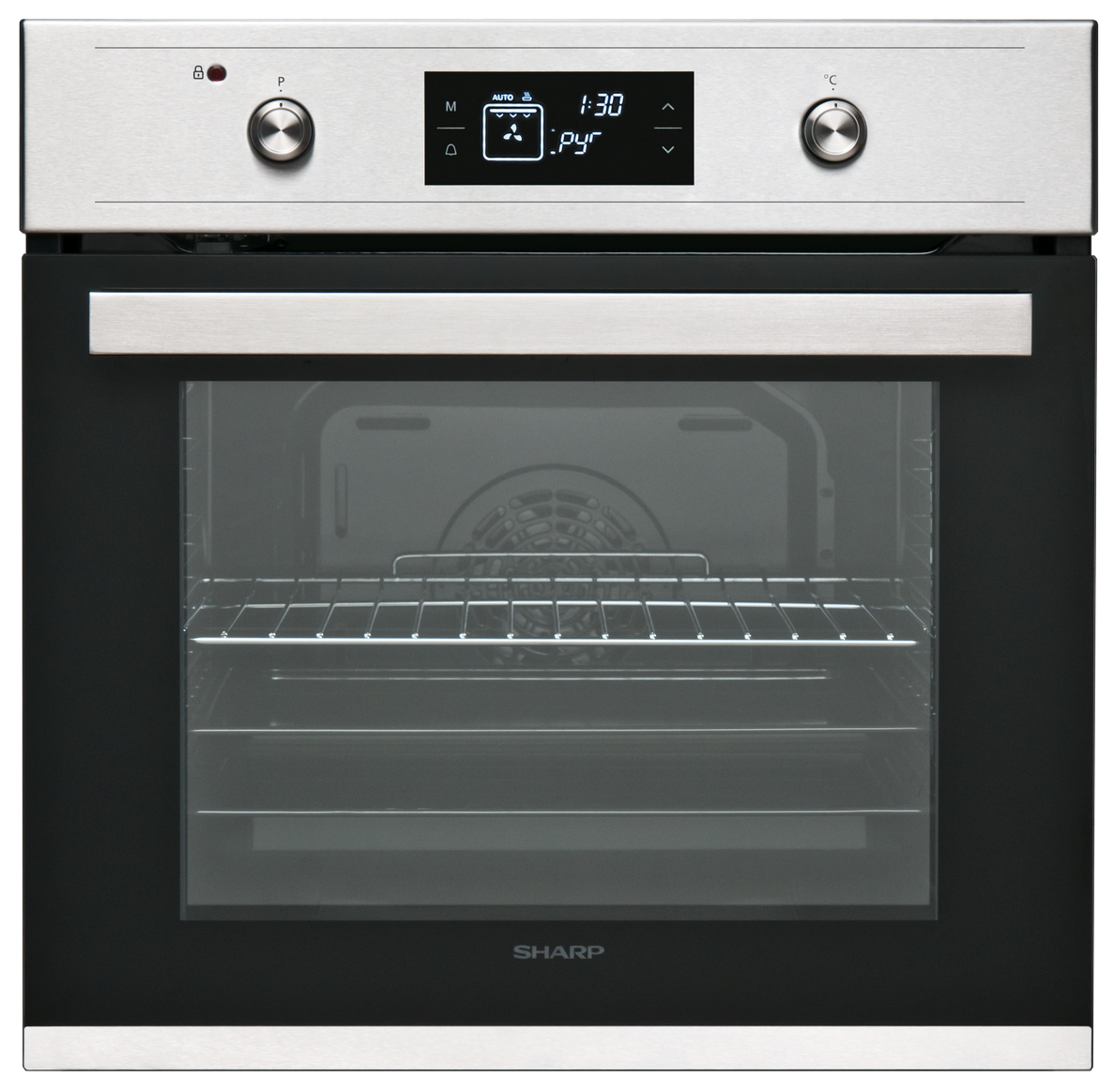 Sharp K-61V28IM1-EU Forn multifunció pirolític integrat de 69 lt, inox
