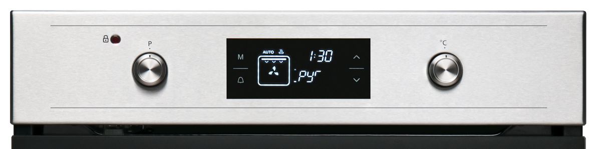 Sharp K-61V28IM1-EU Built-In 69lt. Pyrolytic Multifunction Oven, Inox