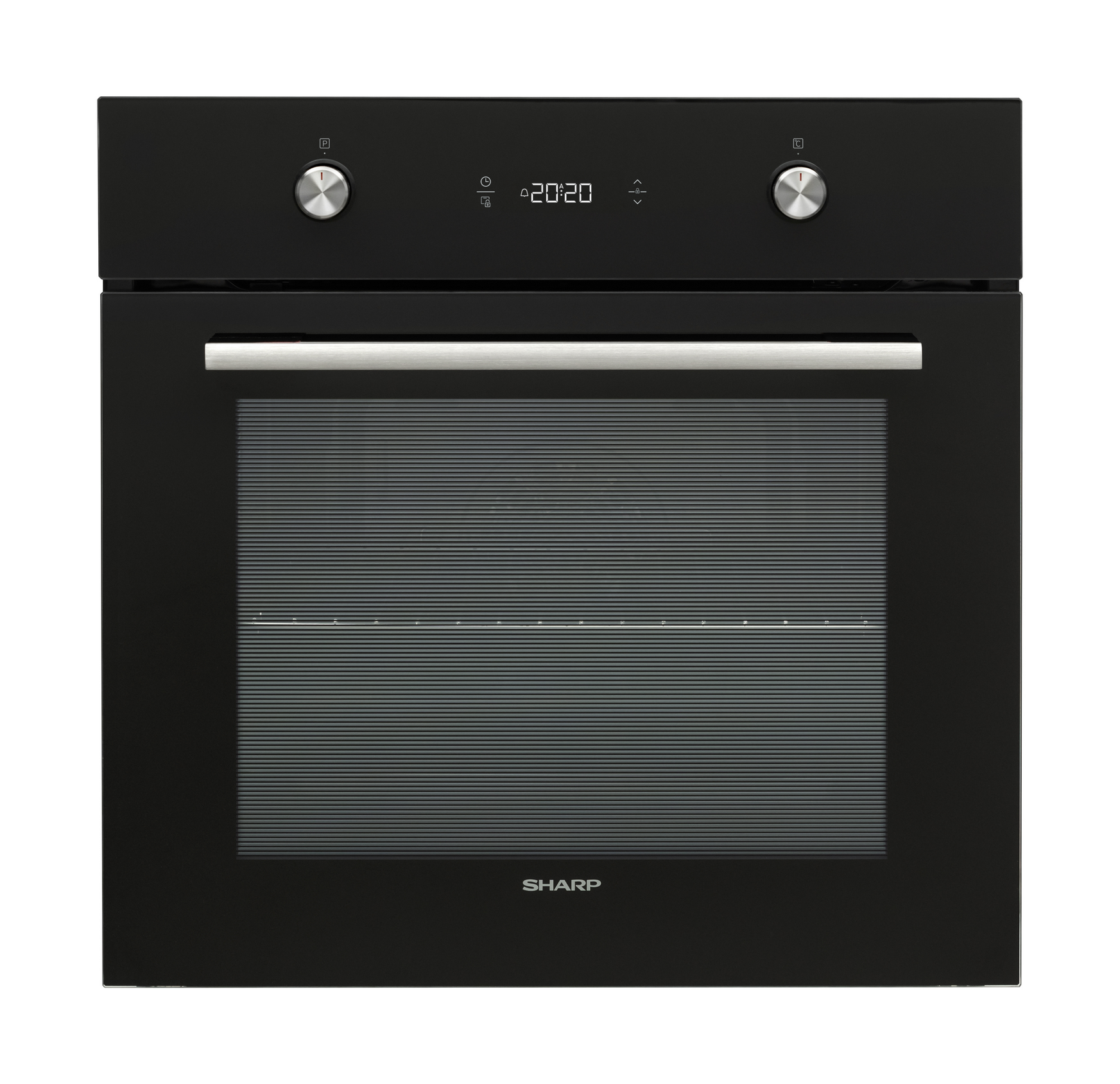 Sharp K-61P27BNM-EU Built-In 69lt. Pyrolytic Fan Assisted Oven, Black