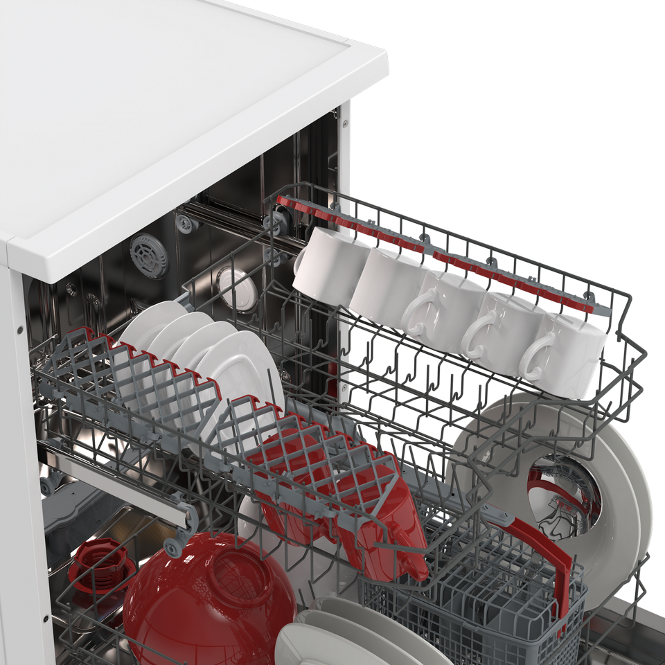 SHARP QW-NA1BF47EW Freestanding 60cm Dishwasher 13PS 47 db E Class