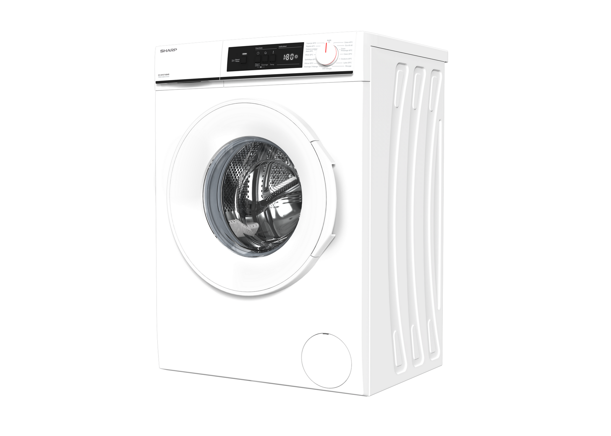 SHARP ES-NFA714BWB-FR Freestanding Washing Machine 7 kg 1400 RPM B Class