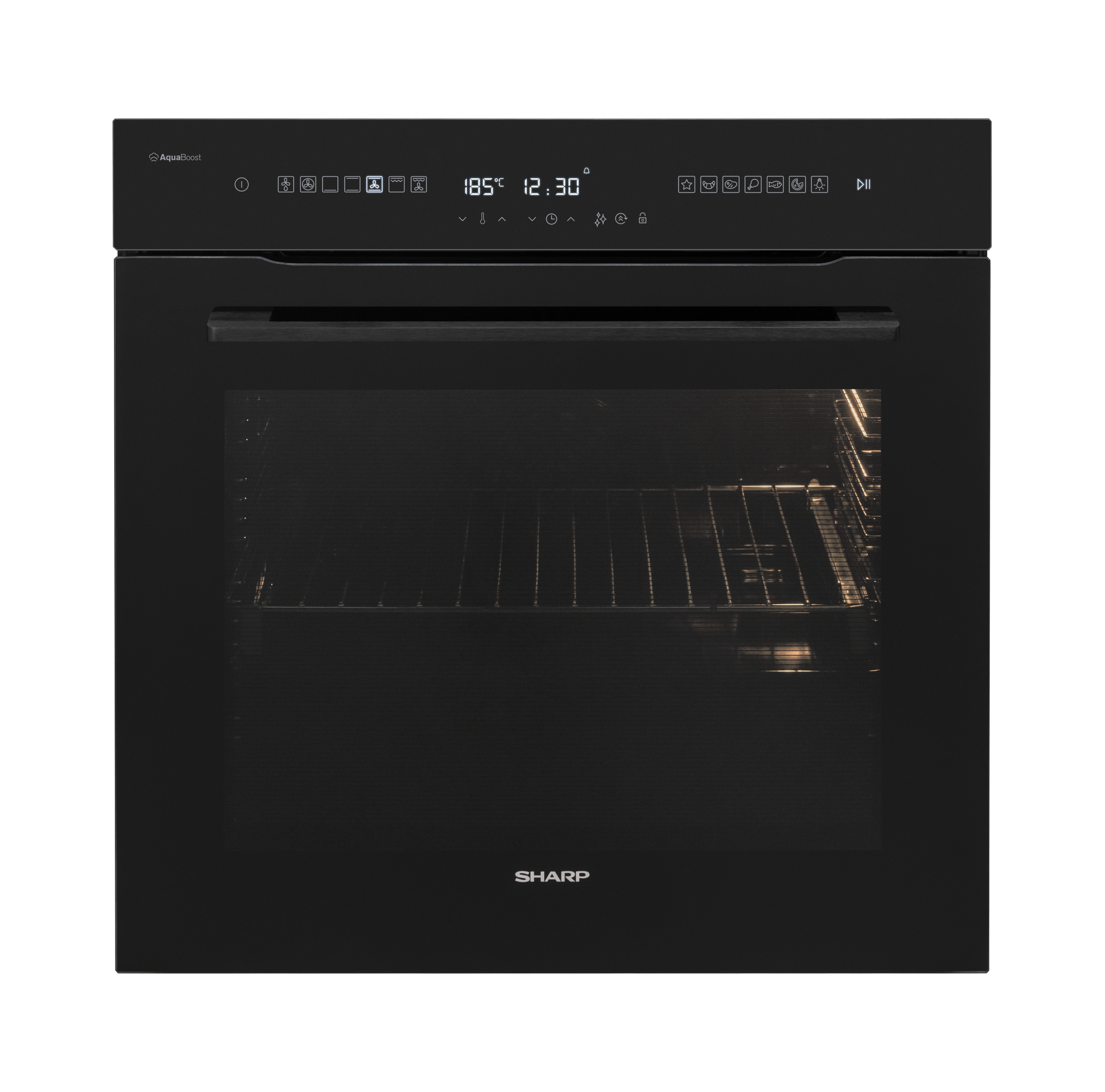 Sharp KA-74L64BNH-PL Built-In 78lt. Standard Multifunction Oven, Pure Black