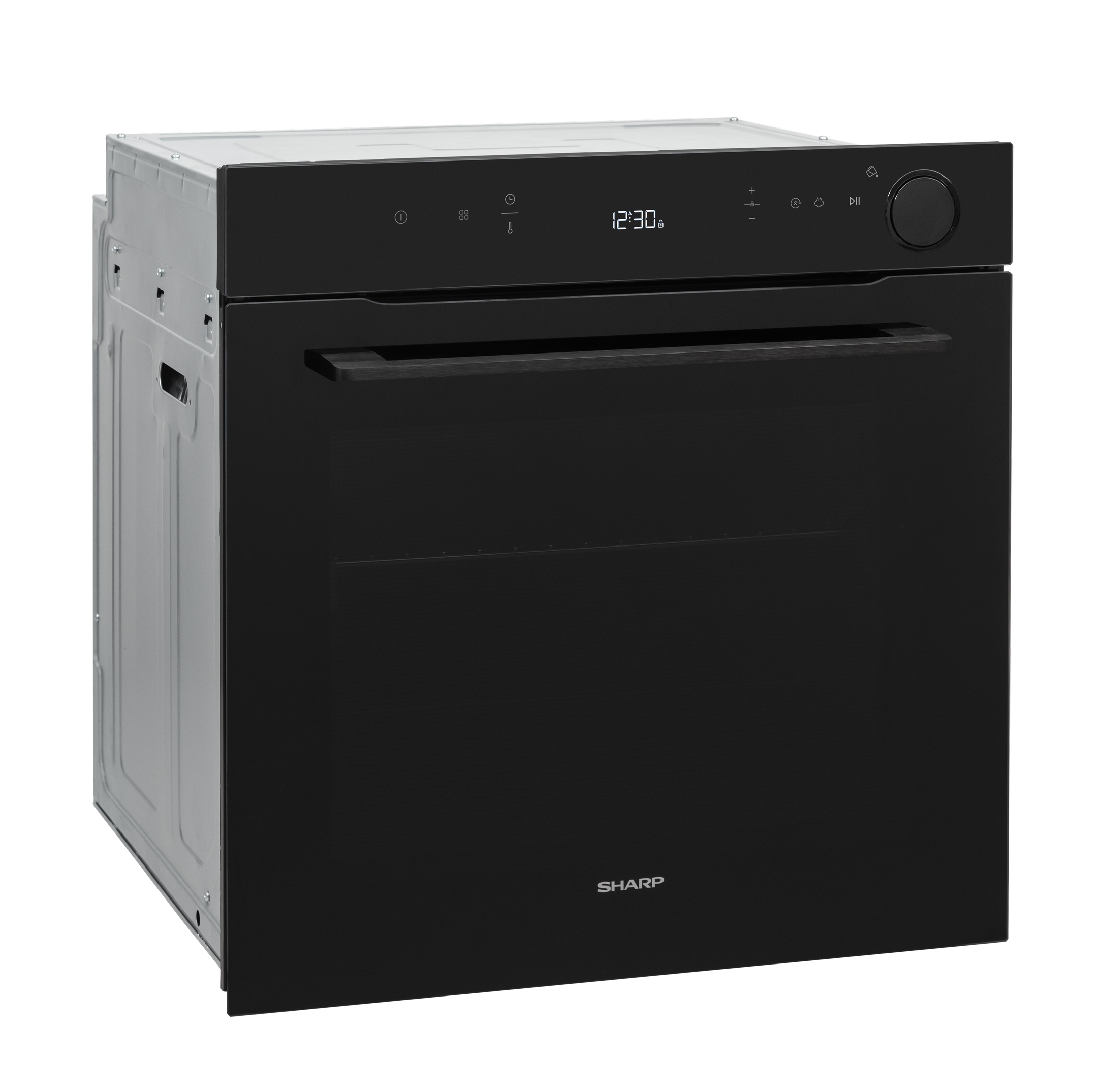 Sharp KA-73G68BNH-PL Built-In 78lt. Steam Assisted Multifunction Oven, Pure Black