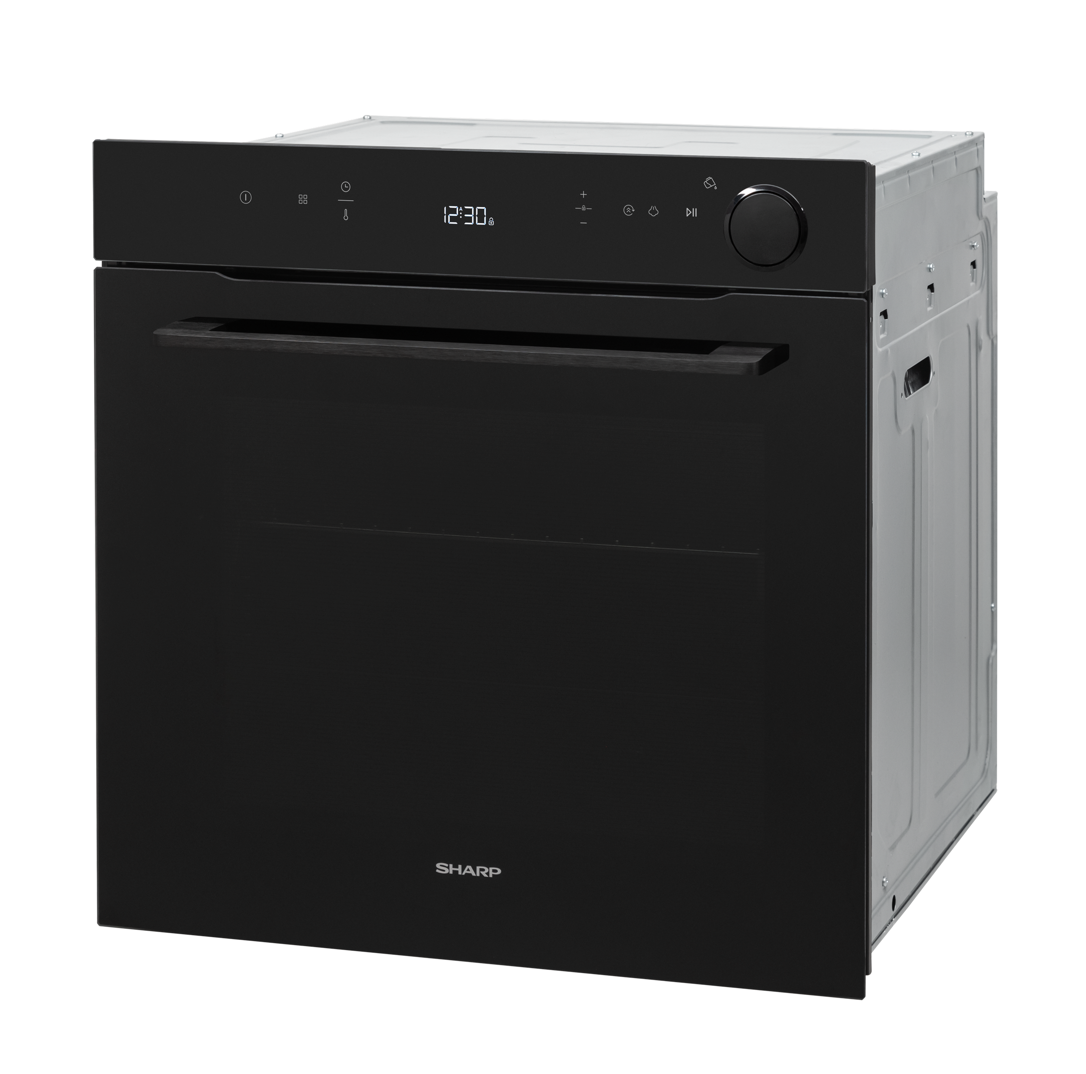 Sharp KA-73G68BNH-PL Built-In 78lt. Steam Assisted Multifunction Oven, Pure Black