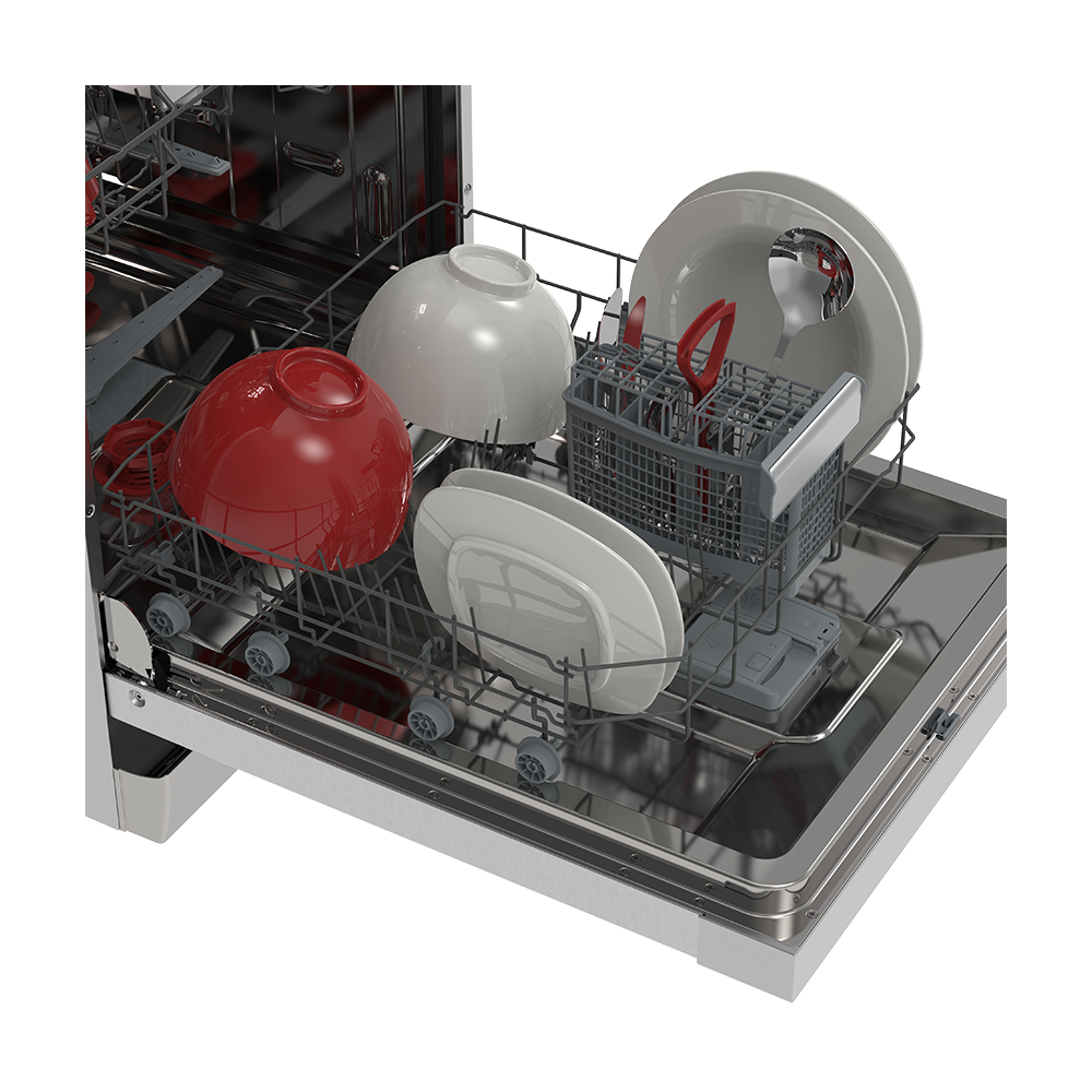 SHARP QW-NA35F44BI-ES Freestanding 60 cm Dishwasher 14 PS 44 db B Class with EcoBox Technology
