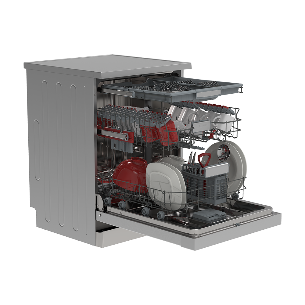 SHARP QW-NA35F44BI-ES Freestanding 60 cm Dishwasher 14 PS 44 db B Class with EcoBox Technology