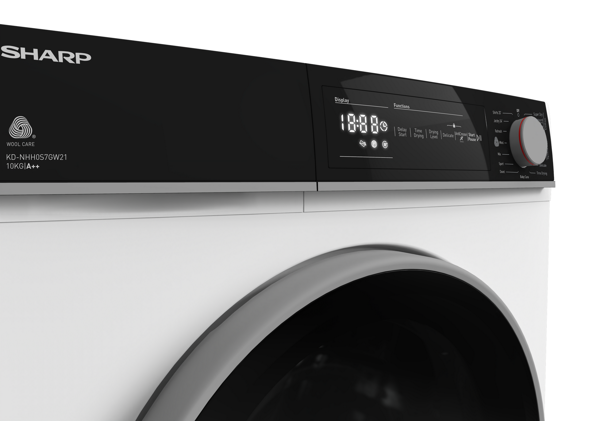 SHARP KD-NHH0S7GW21-EN Freestanding Tumble Dryer 10 kg A++