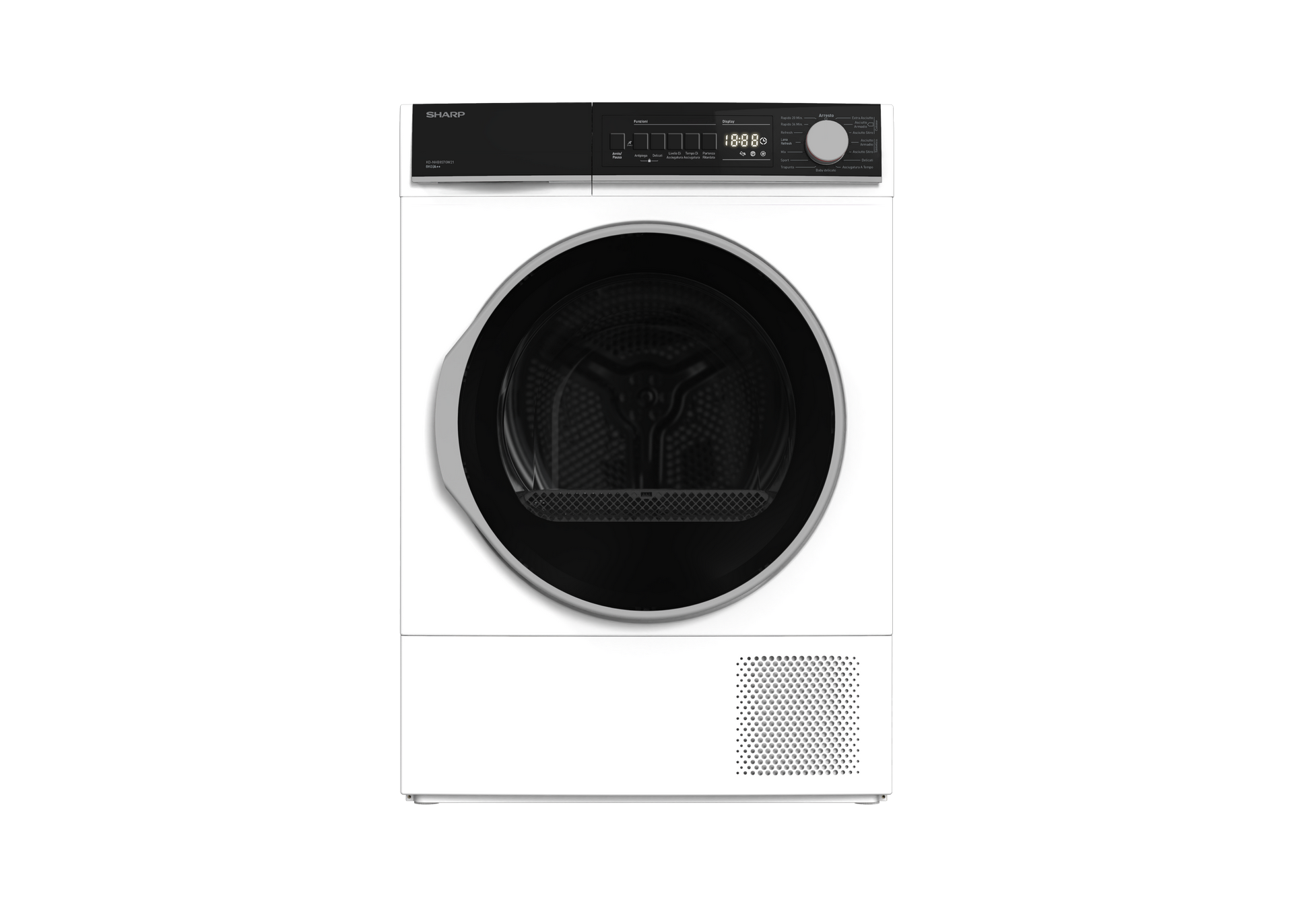 SHARP KD-NHB9S7GW2-IT Freestanding Tumble Dryer 9 kg A++