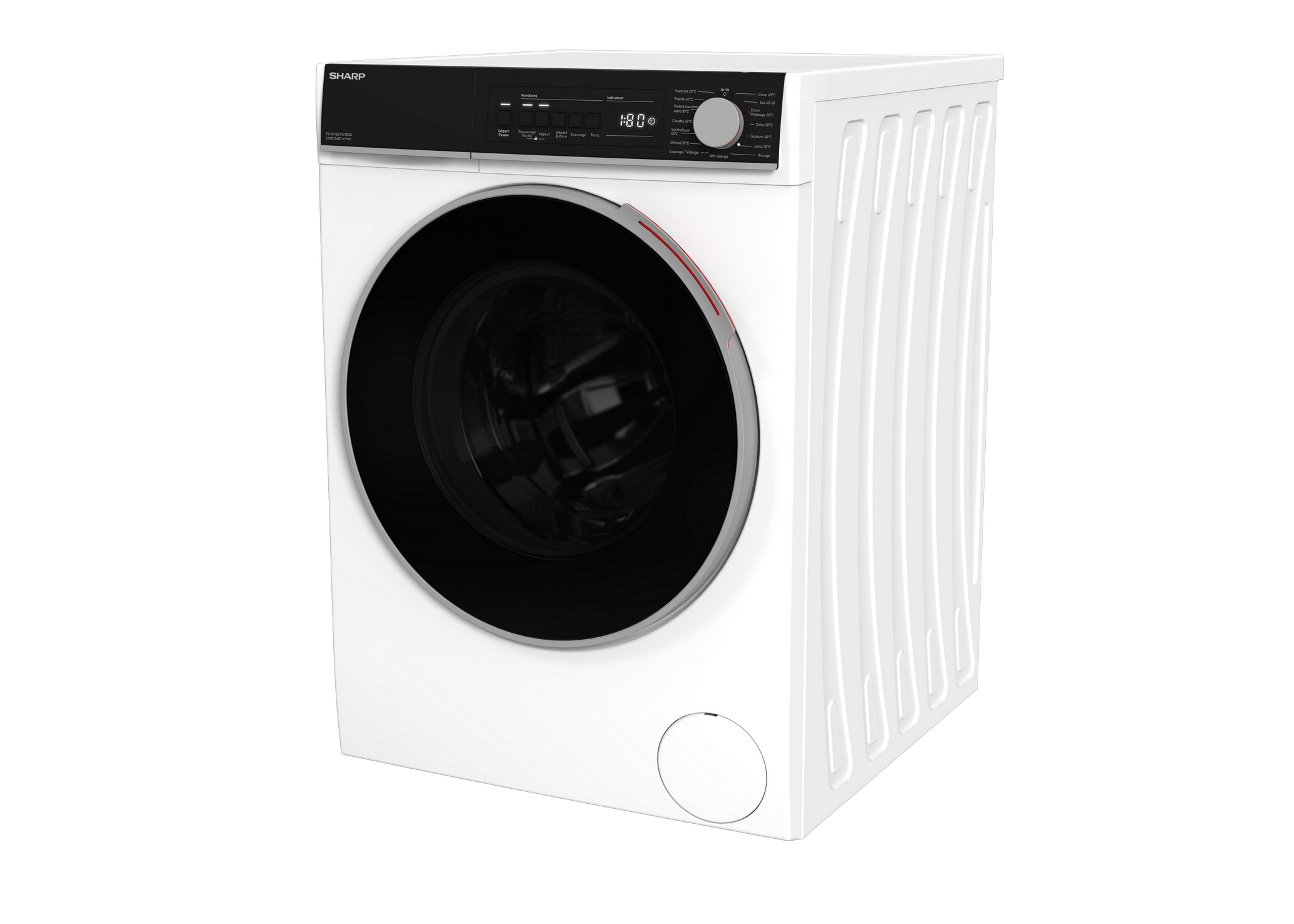 SHARP ES-NFB214CWDA-FR Freestanding Washing Machine 12 kg 1400 RPM A Class