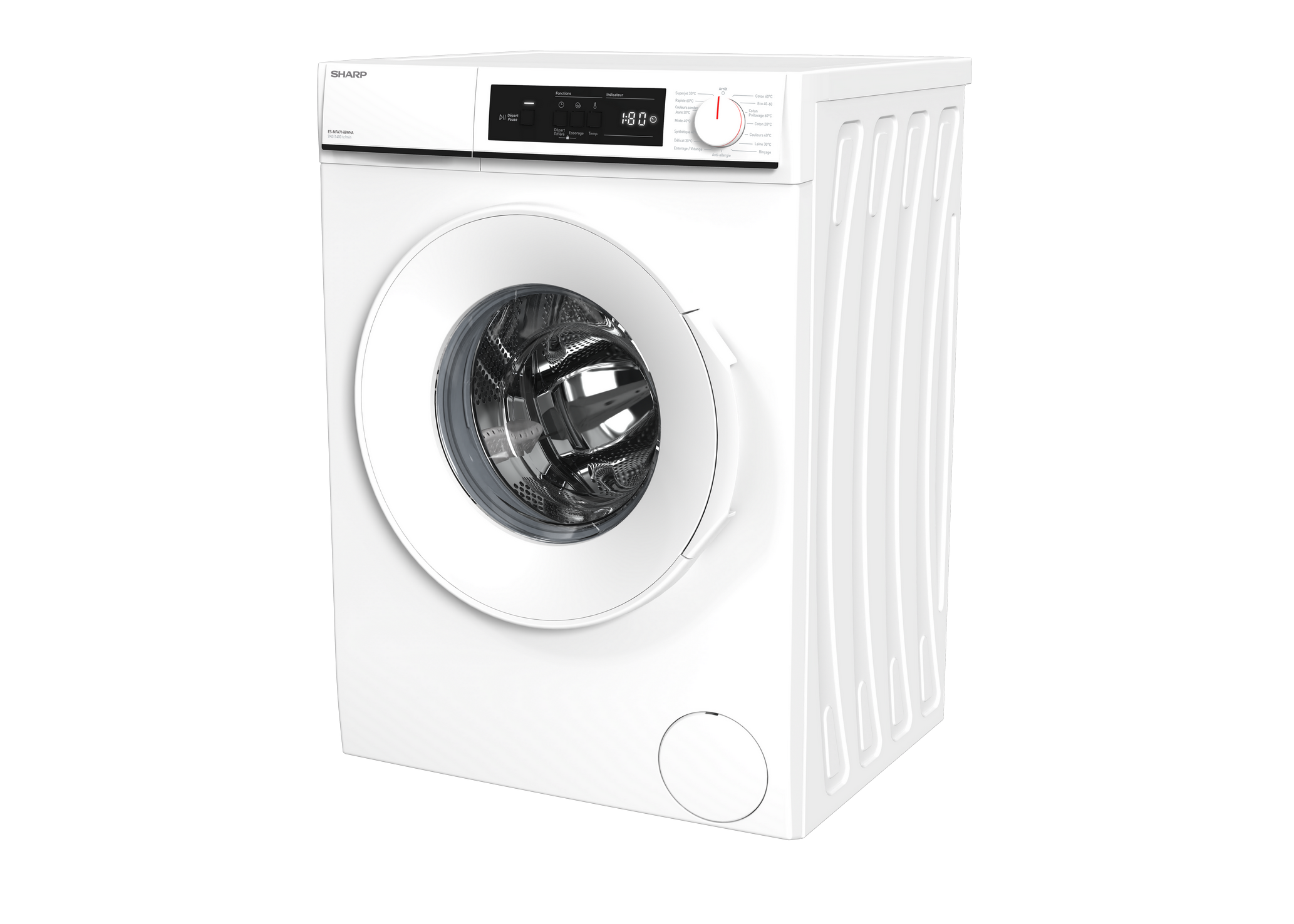 SHARP ES-NFA714BWNA-FR Freestanding Washing Machine 7 kg 1400 RPM A Class