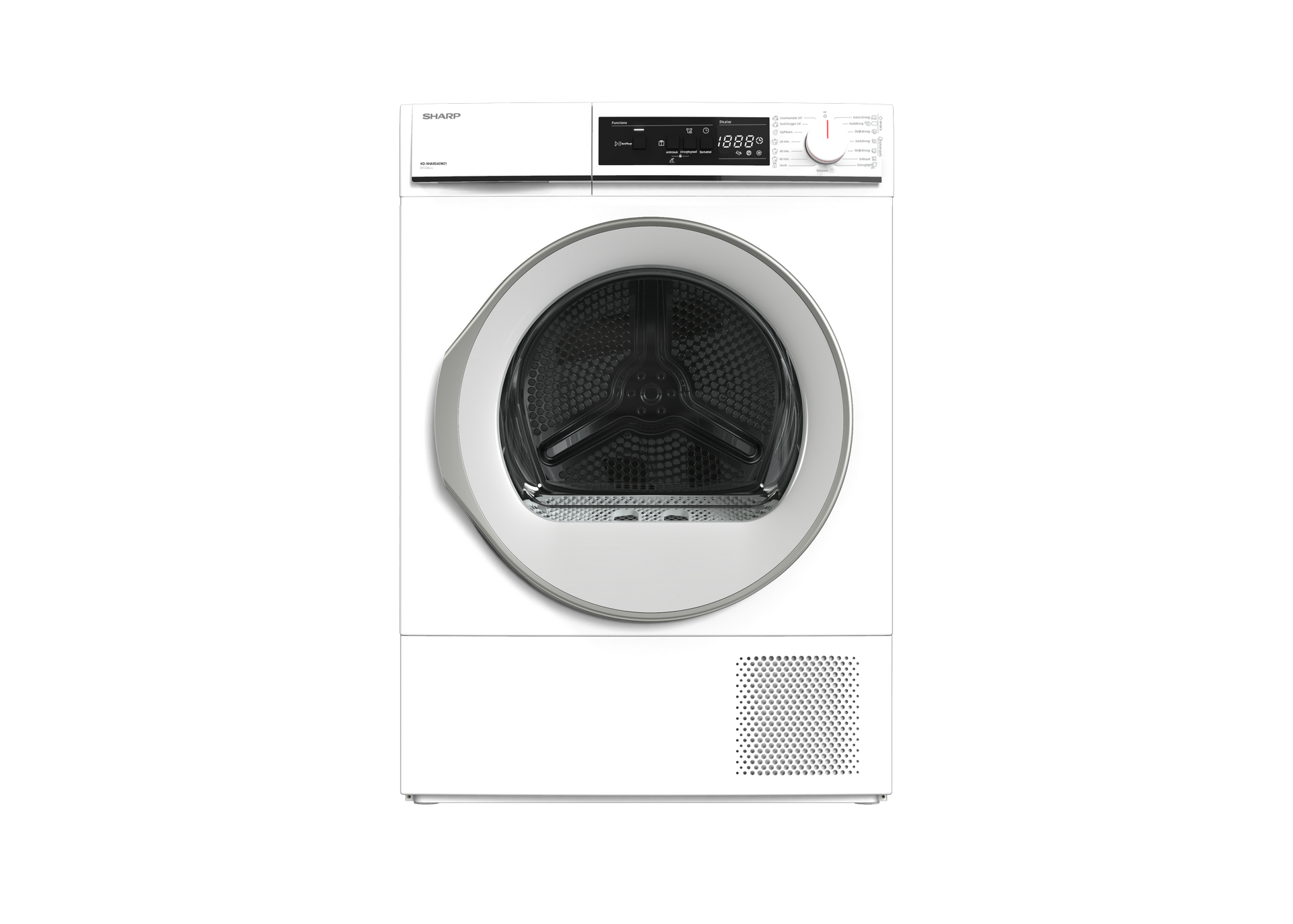 SHARP KD-NHA8S6GW21-BX Freestanding Tumble Dryer 8 kg A++ with Heat Pu