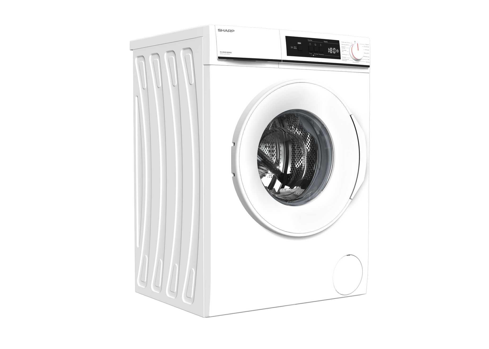 SHARP ES-NFA814BWNA-BX Freestanding Washing Machine 8 kg 1400 RPM A Class