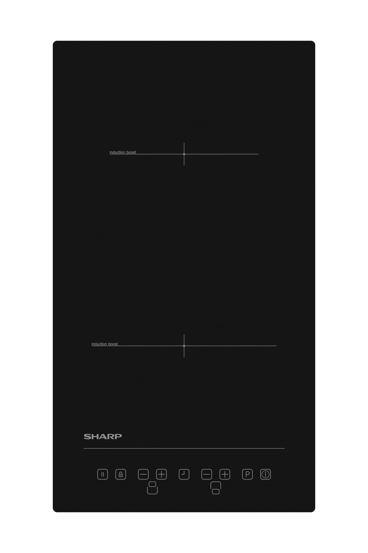 Sharp KH-3I25NT0K-EU Built-In 30cm Induction Hob, Toggle Touch Control