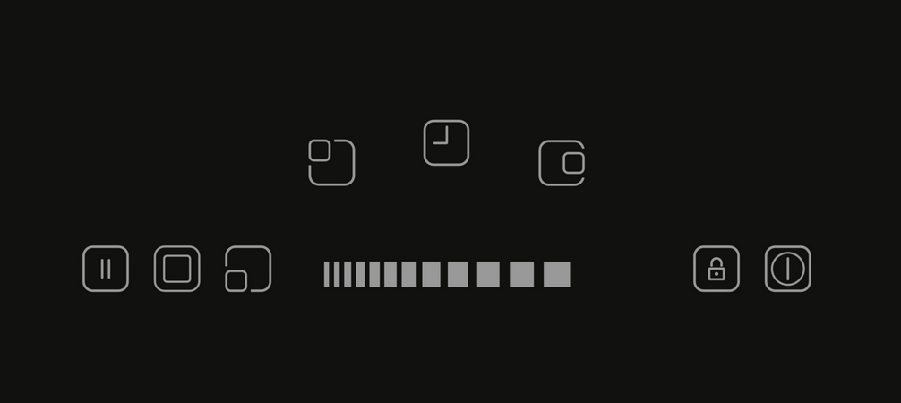 Sharp KH-6V13NS0I-EU Built-In 60cm Vitroceramic Hob, Slider Touch Control