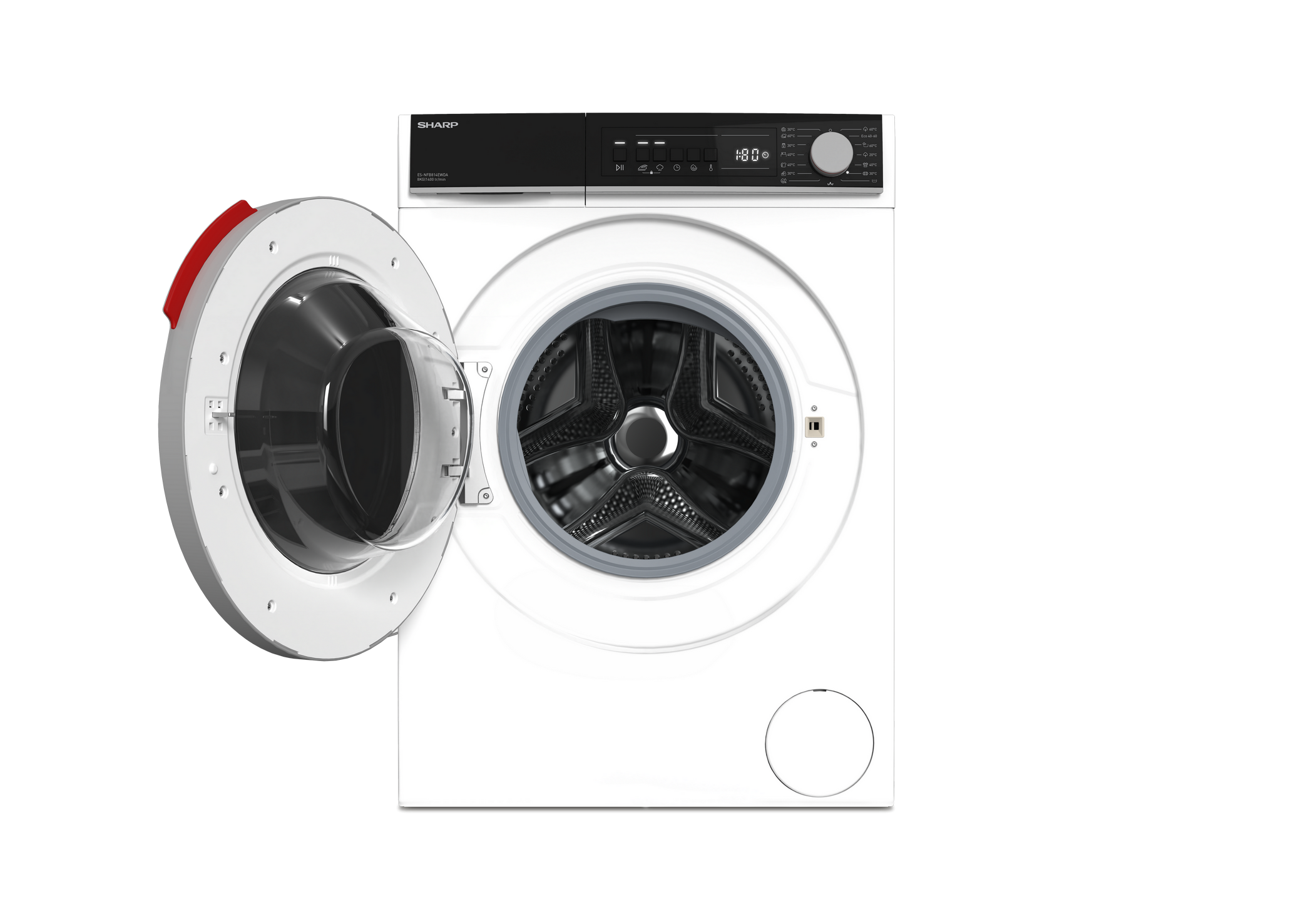 SHARP ES-NFB814EWDA-FR Freestanding Washing Machine 8 kg 1400 RPM A Class