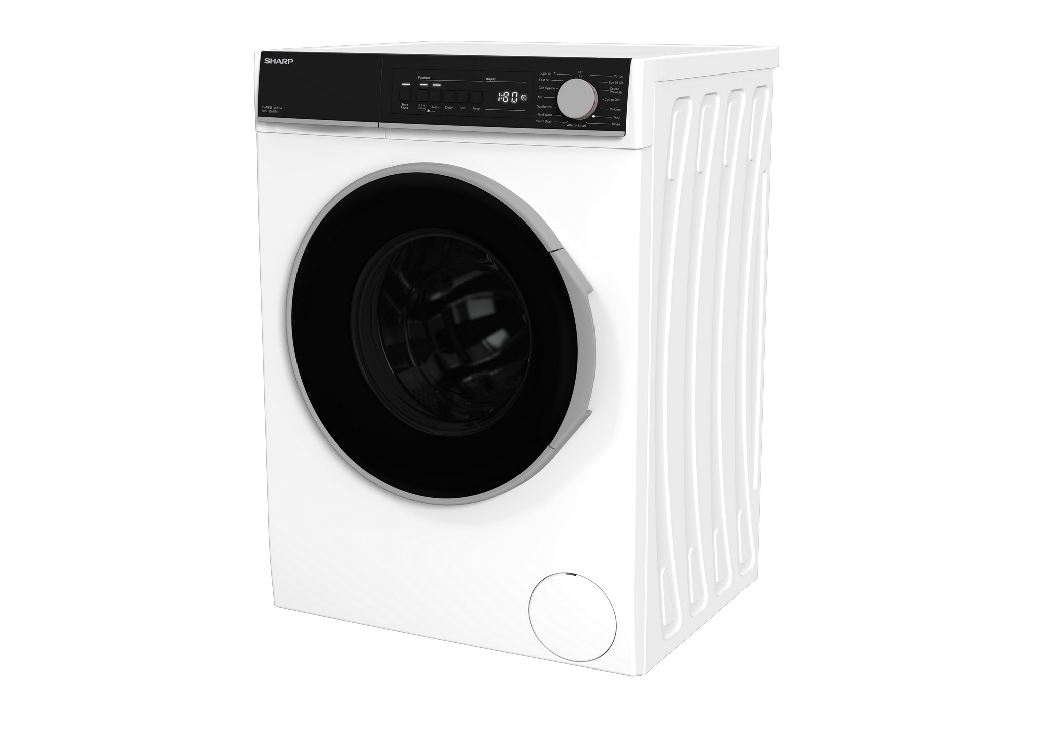 SHARP ES-NFB814AWNA-EN Freestanding Washing Machine 8 kg 1400 RPM A Class
