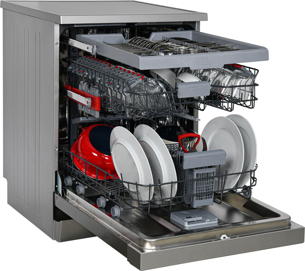 SHARP QW-NA1FF45DI Freestanding 60cm Dishwasher 16PS 45 db D Class