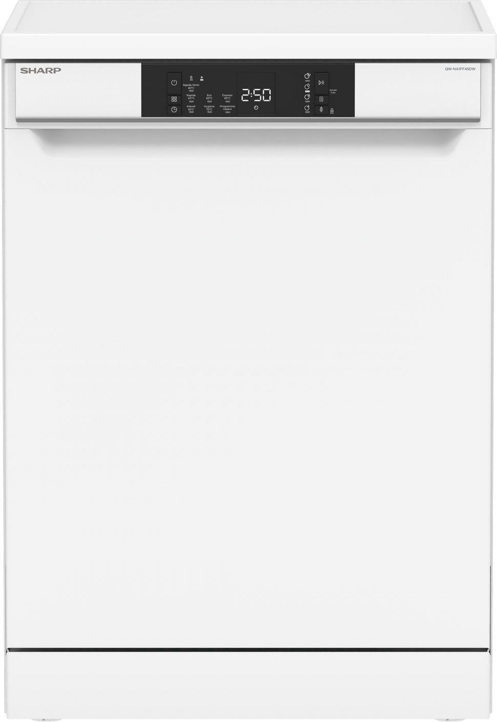SHARP QW-NA1FF45DW Freestanding 60cm Dishwasher 16PS 45 db D Class