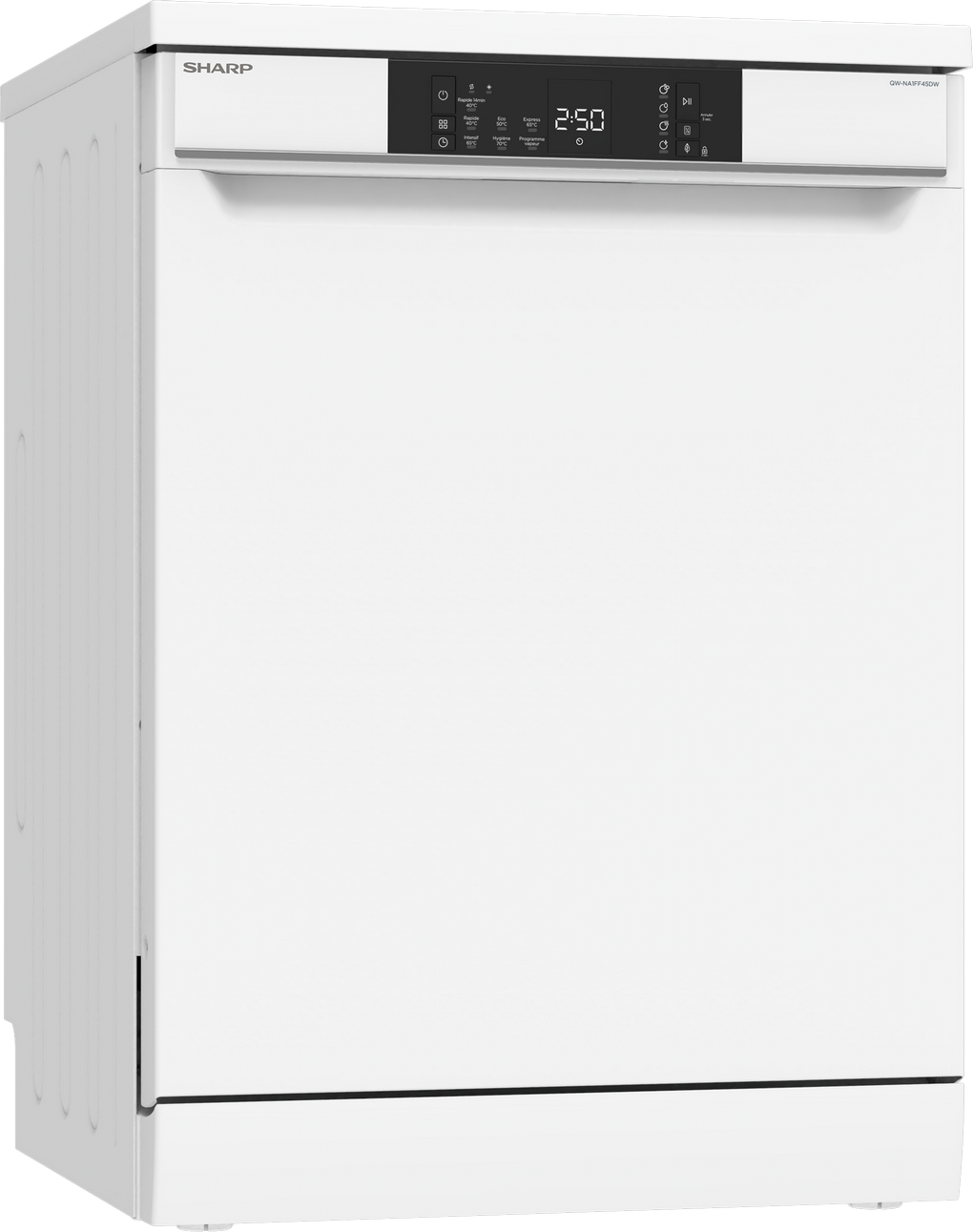 SHARP QW-NA1FF45DW Freestanding 60cm Dishwasher 16PS 45 db D Class