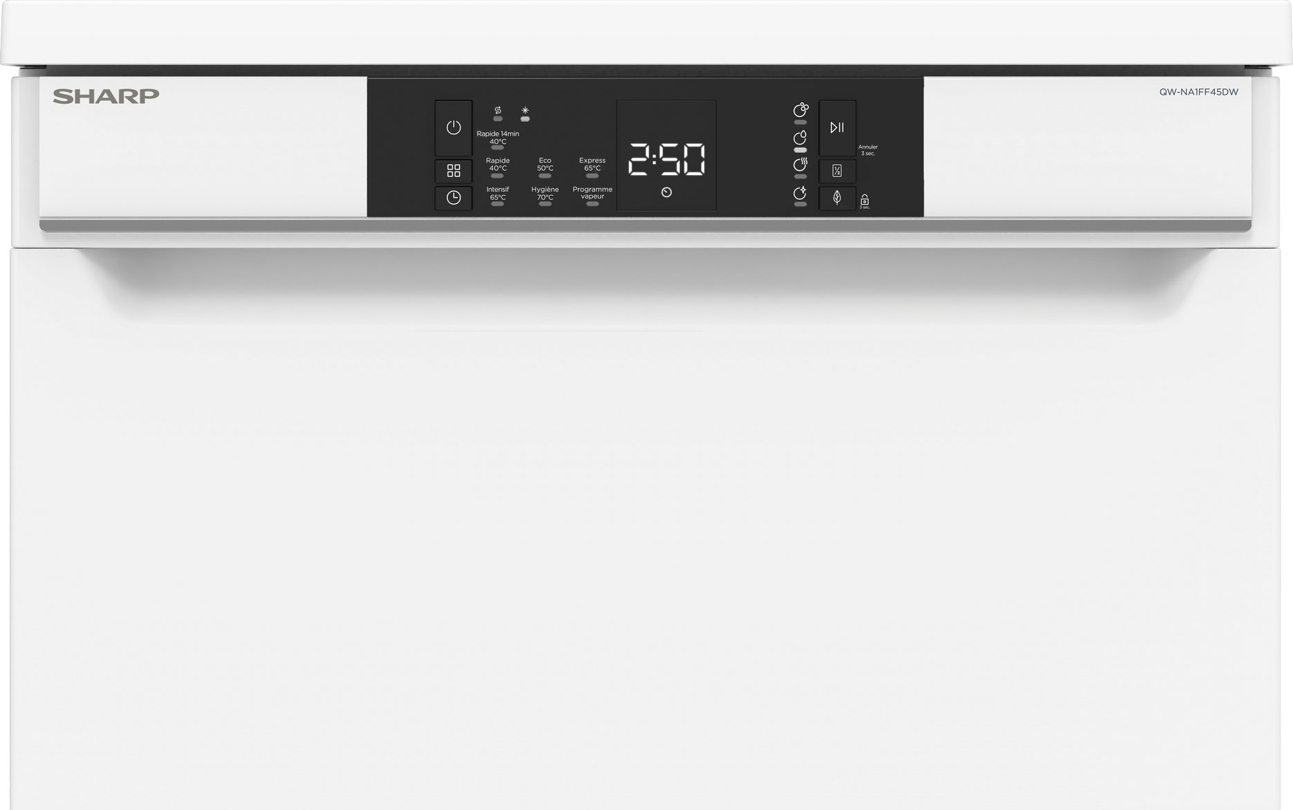 SHARP QW-NA1FF45DW Freestanding 60cm Dishwasher 16PS 45 db D Class