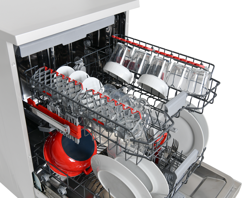 SHARP QW-NA1FF45DW Freestanding 60cm Dishwasher 16PS 45 db D Class