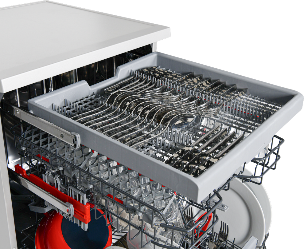 SHARP QW-NA1FF45DW Freestanding 60cm Dishwasher 16PS 45 db D Class