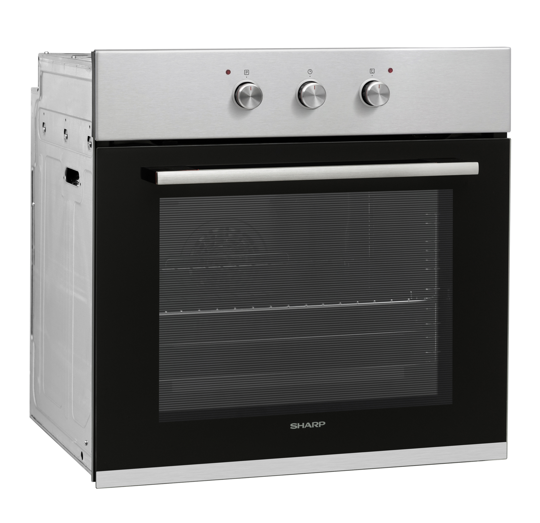 Sharp K-60M22INL-IT Built-In 69lt. Standard Fan Assisted Oven, Inox