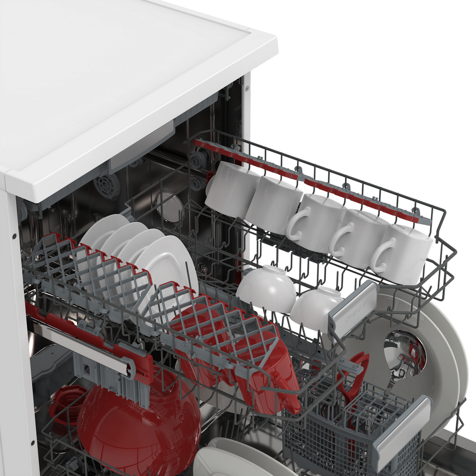 SHARP QW-NA4YF44EAW Freestanding 60cm Dishwasher 14PS 44 Db A Class