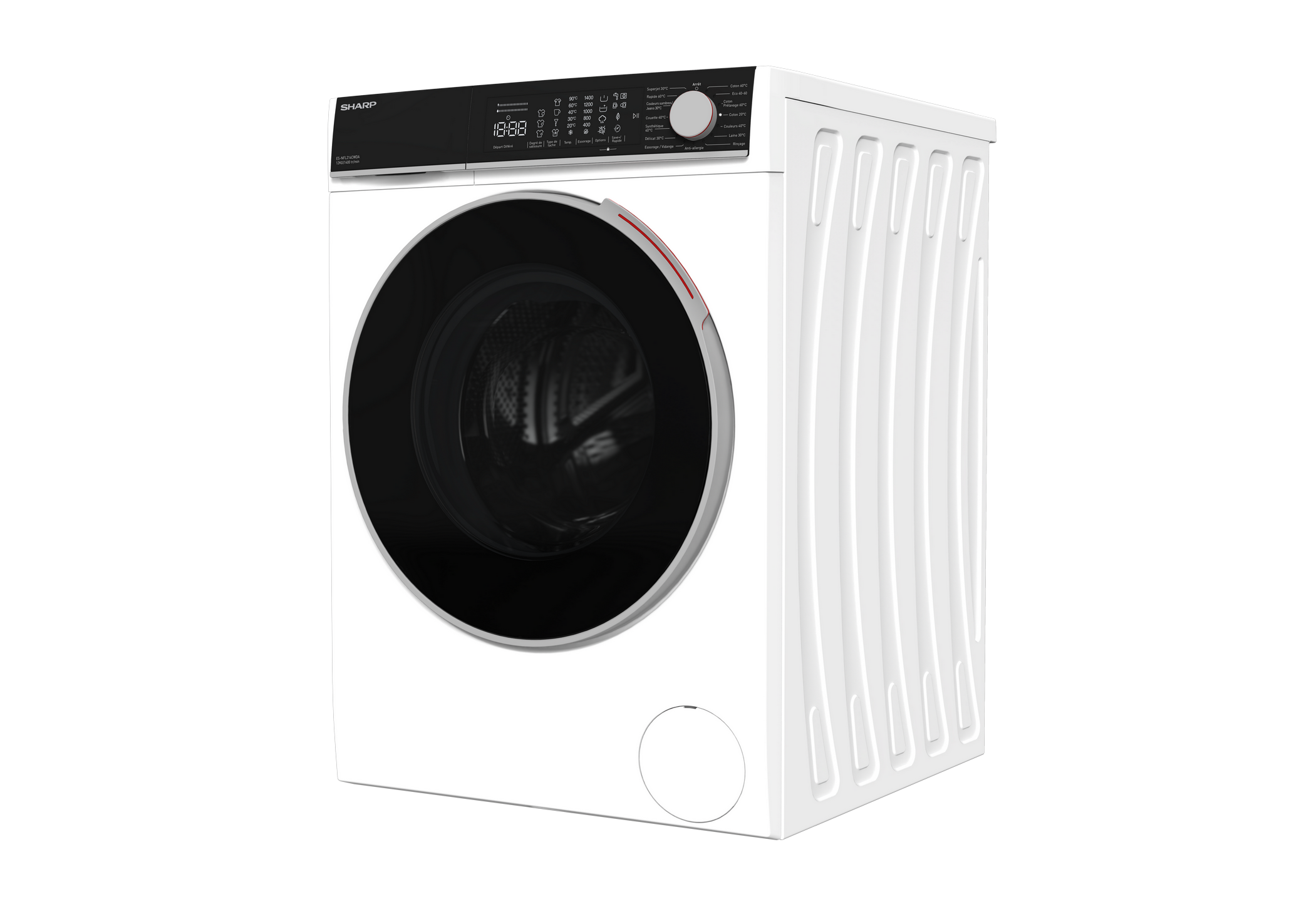 SHARP ES-NFL214CWDA-FR Freestanding Washing Machine 12 kg 1400 RPM A Class
