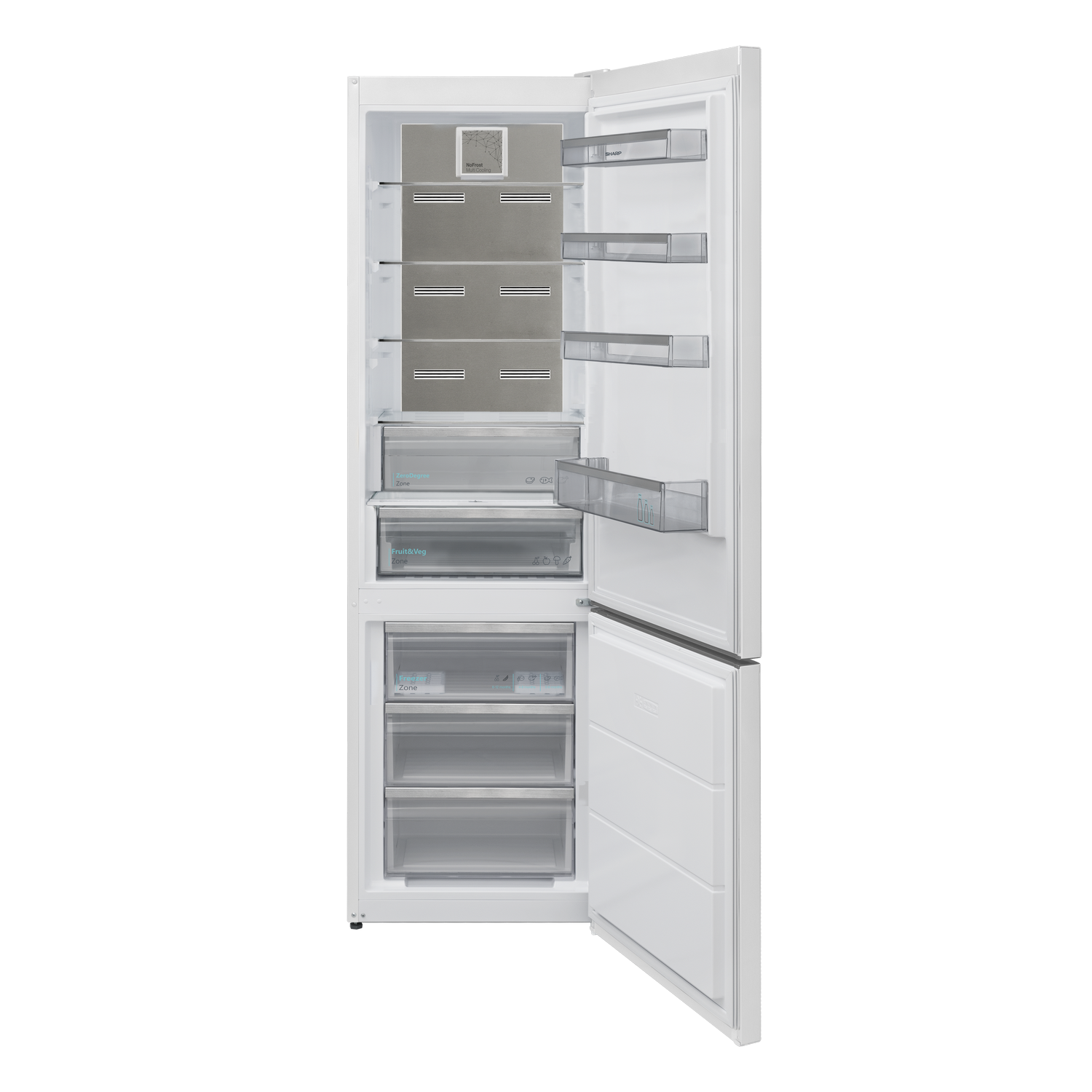 SHARP SJ-NBA42IHWC-ES 60cm NF Fridge-Freezer