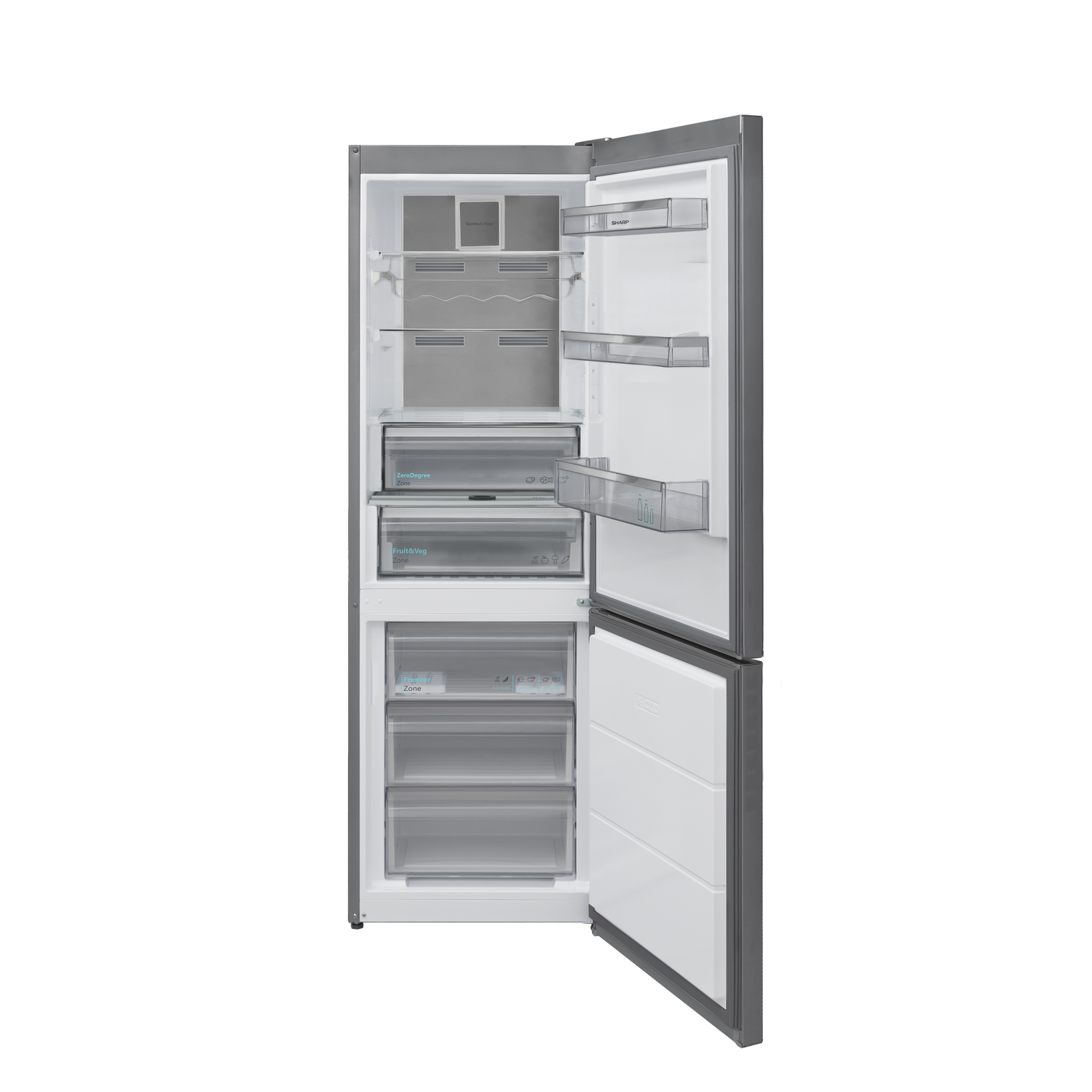 SHARP SJ-NBA41DHXIB-EU 60cm NF Kühl-Gefrierkombination
