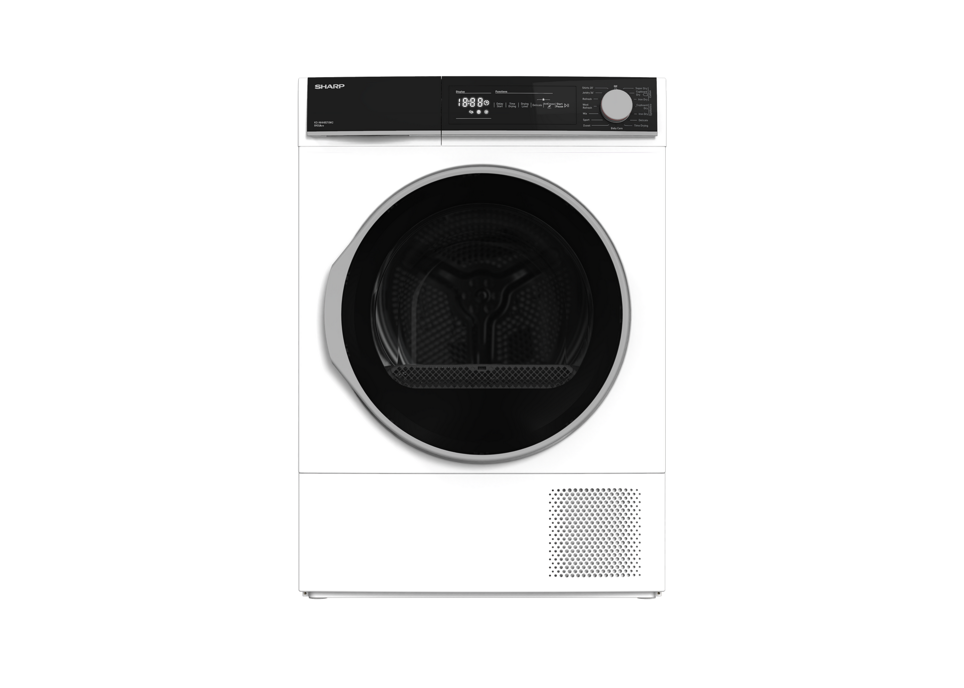 SHARP KD-NHH8S7GW21-EN Freestanding Tumble Dryer 8 kg A++