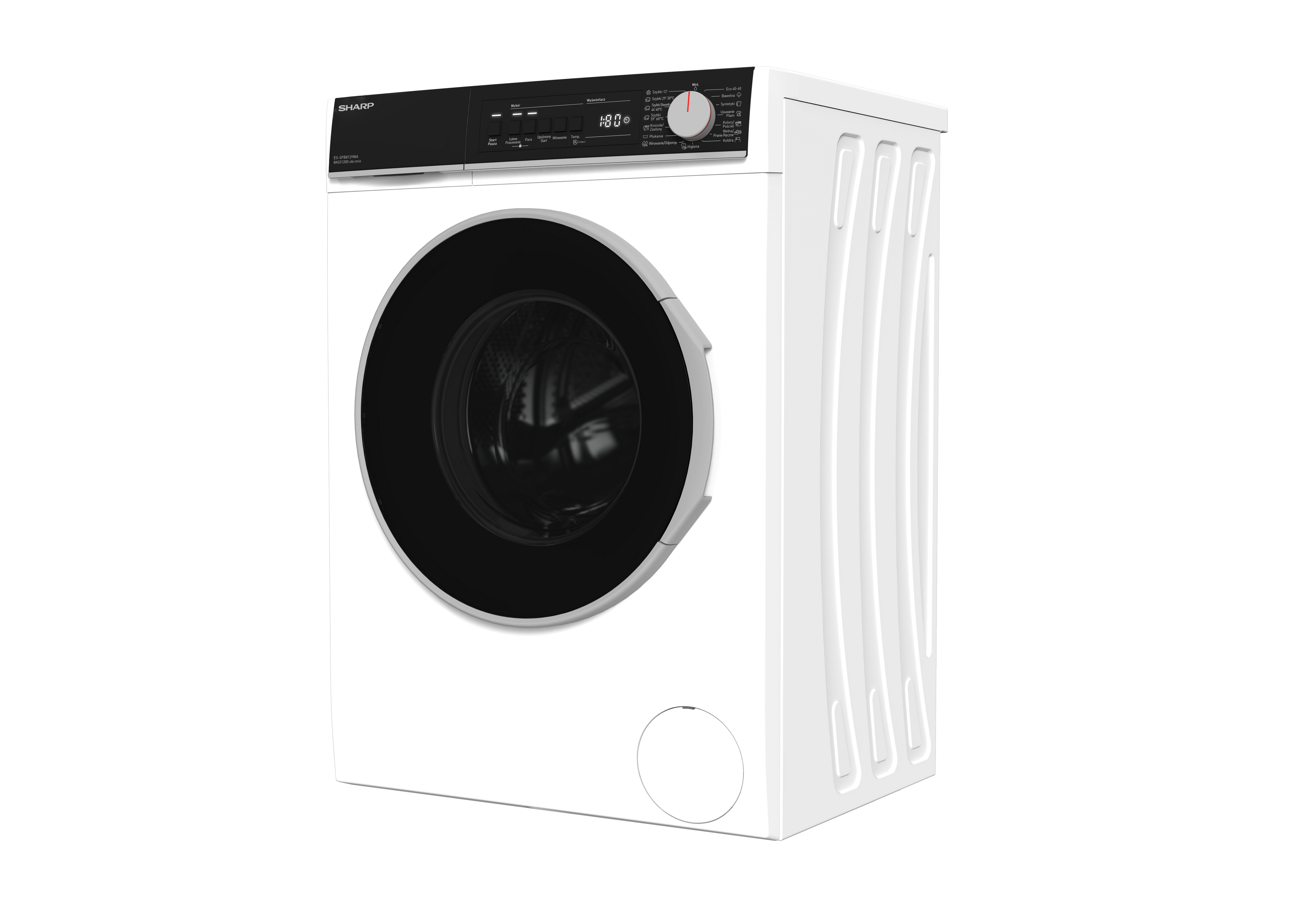 SHARP ES-SFB812YWA-PL Freestanding Washing Machine 8 kg 1400 RPM A Class