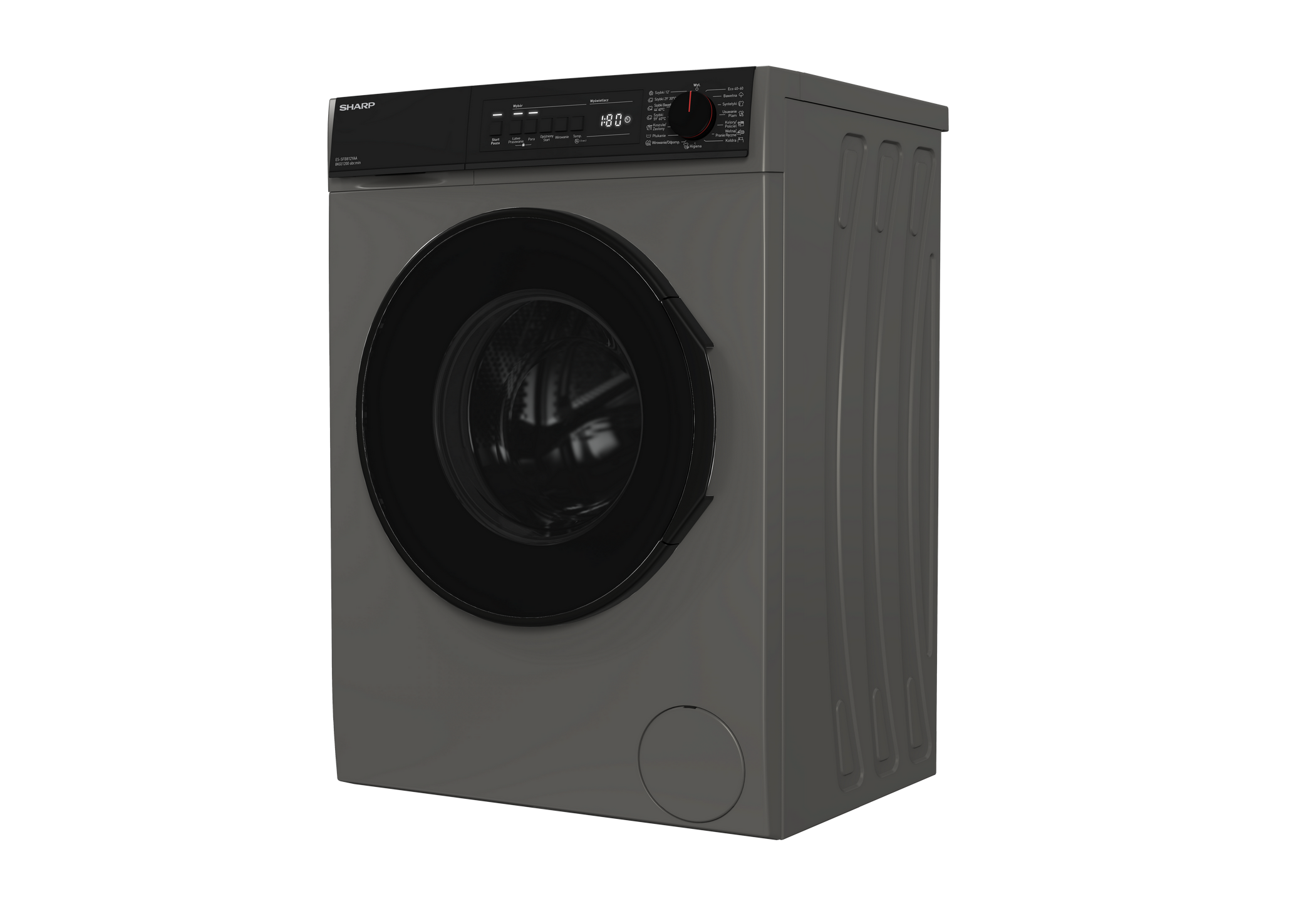 SHARP ES-SFB812YAA-PL Freestanding Washing Machine 8 kg 1400 RPM A Class