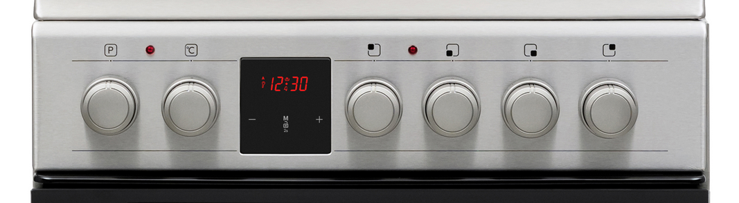 Sharp KF-56VDD19I-DE 50x60cm Freestanding Vitroceramic Single Oven, Inox