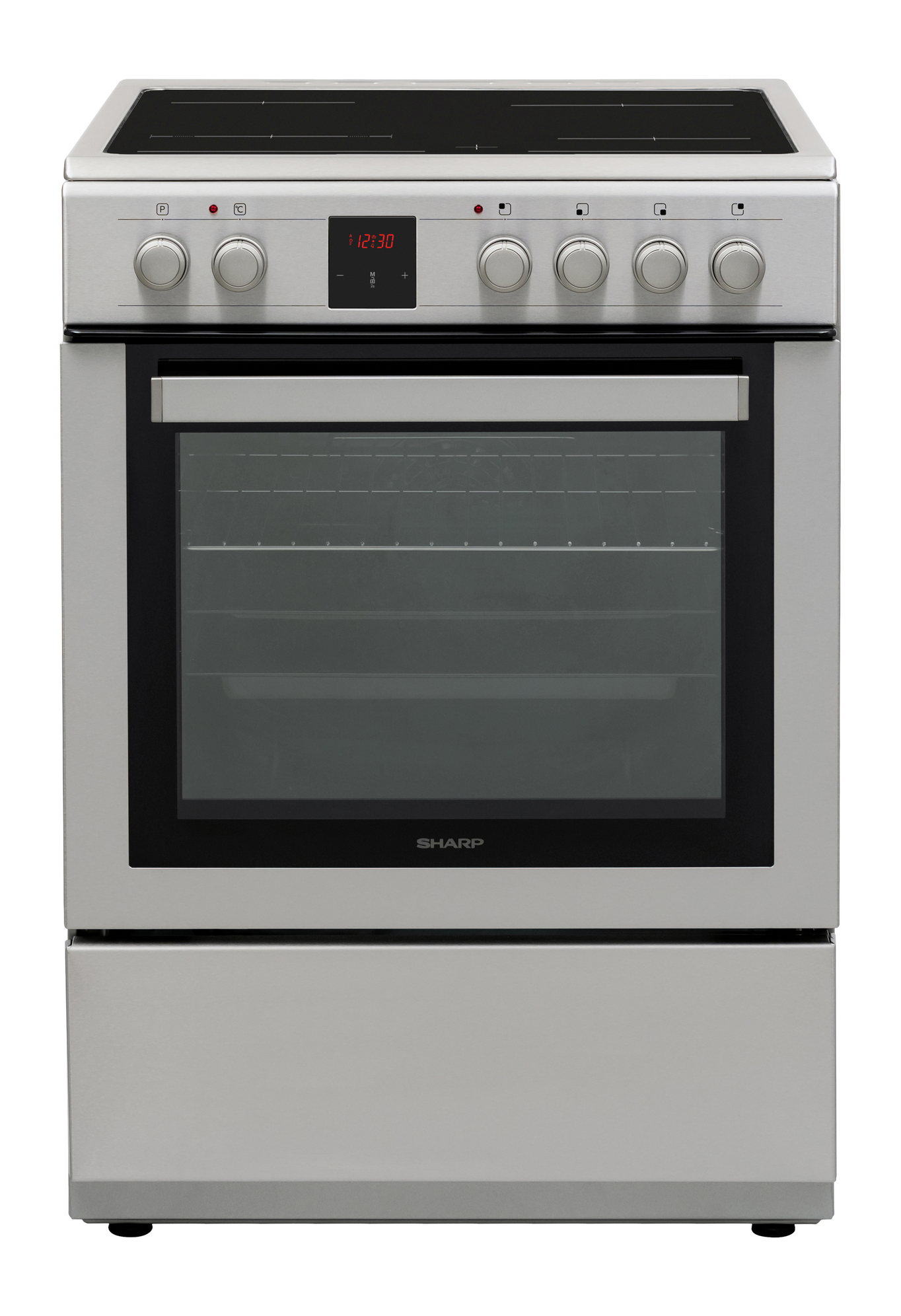 Sharp KF-76VDD19I-DE Forn Vitroceràmic Independent 60x60cm, Inox