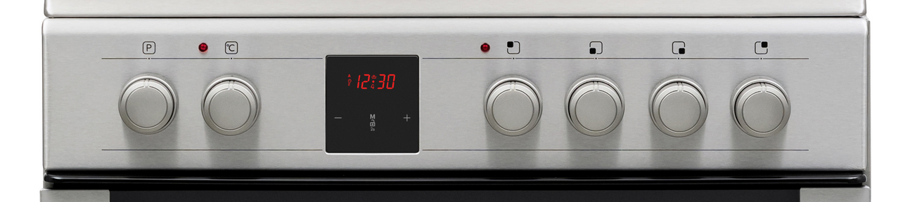 Sharp KF-76VDD19I-DE 60x60cm Freestanding Vitroceramic Single Oven, Inox