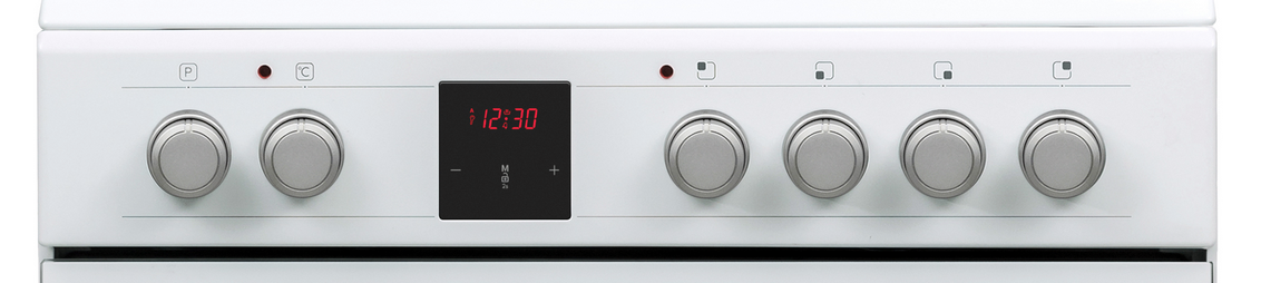 Sharp KF-76VDD19W-DE 60x60cm Freestanding Vitroceramic Single Oven, White