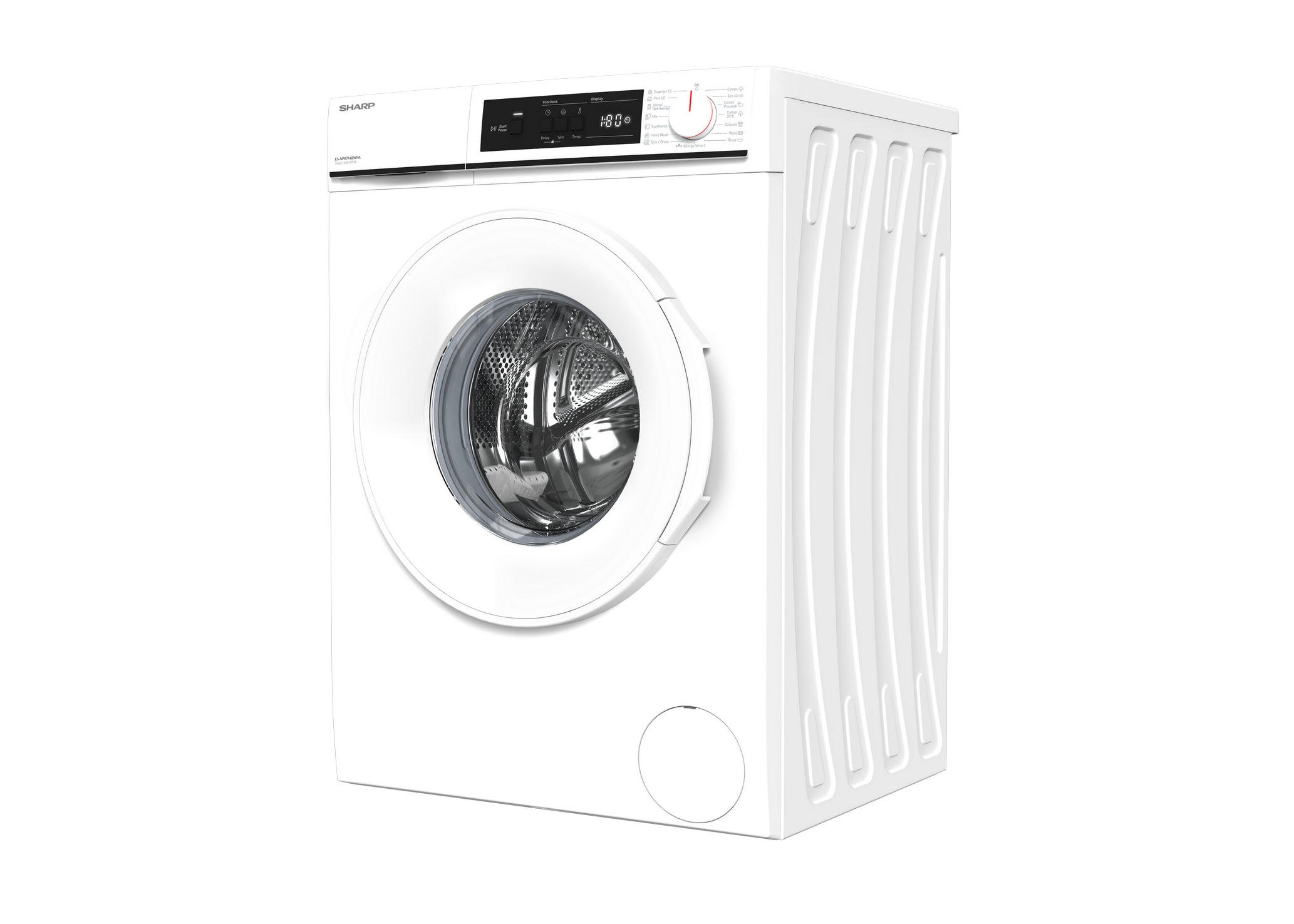 SHARP ES-NFA714BWNA-EE Freestanding Washing Machine 7 kg 1400 RPM A Class