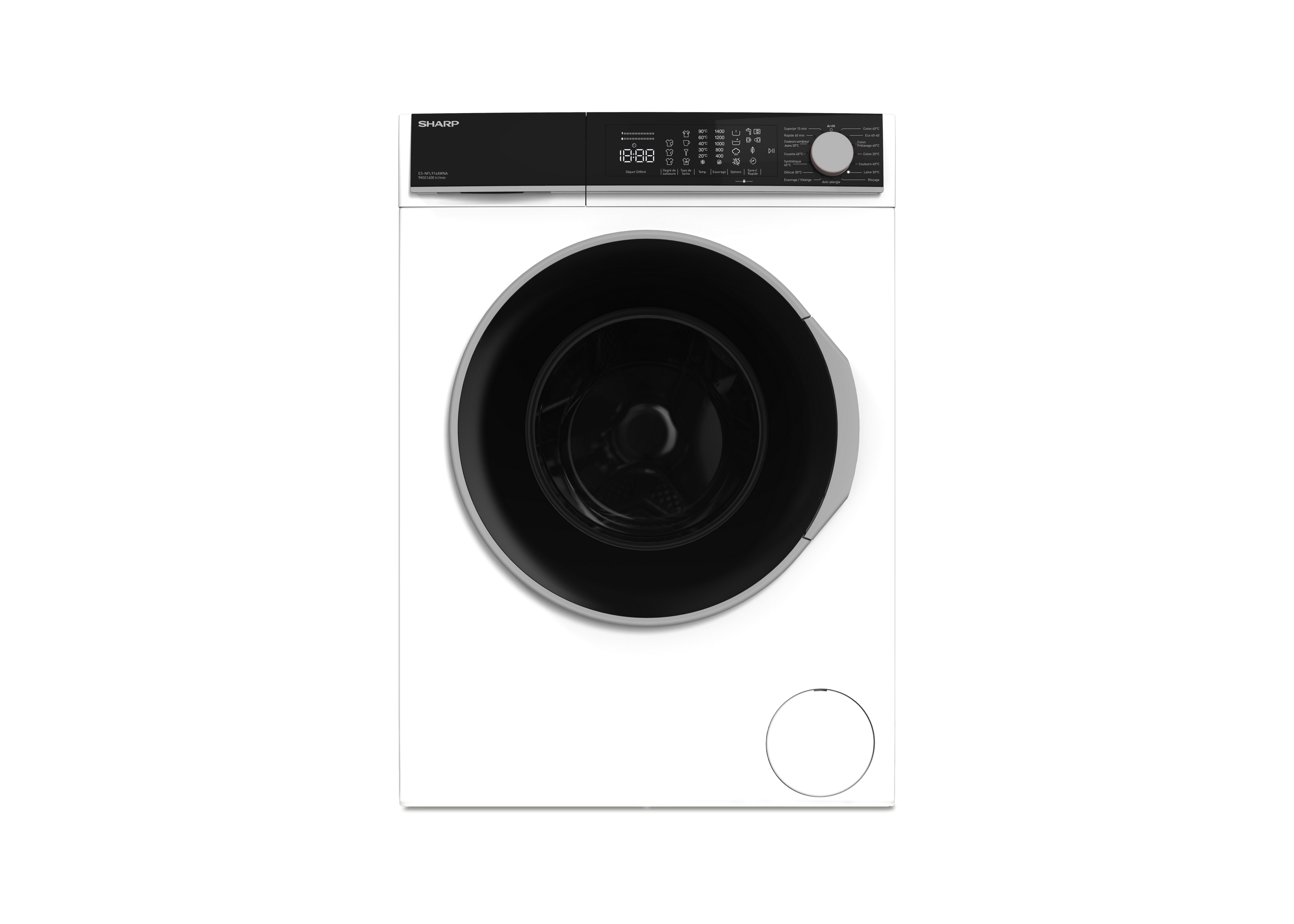 SHARP ES-NFL914AWNA-FR Freestanding Washing Machine 9 kg 1400 RPM A Class