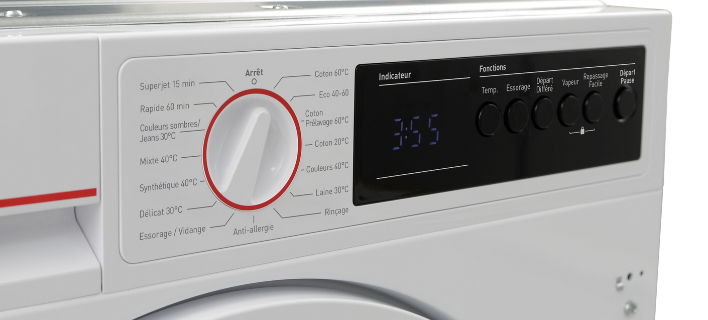 SHARP ES-NIB714BWNA-FR Integrated Washing Machine 7 kg 1400 RPM A Class