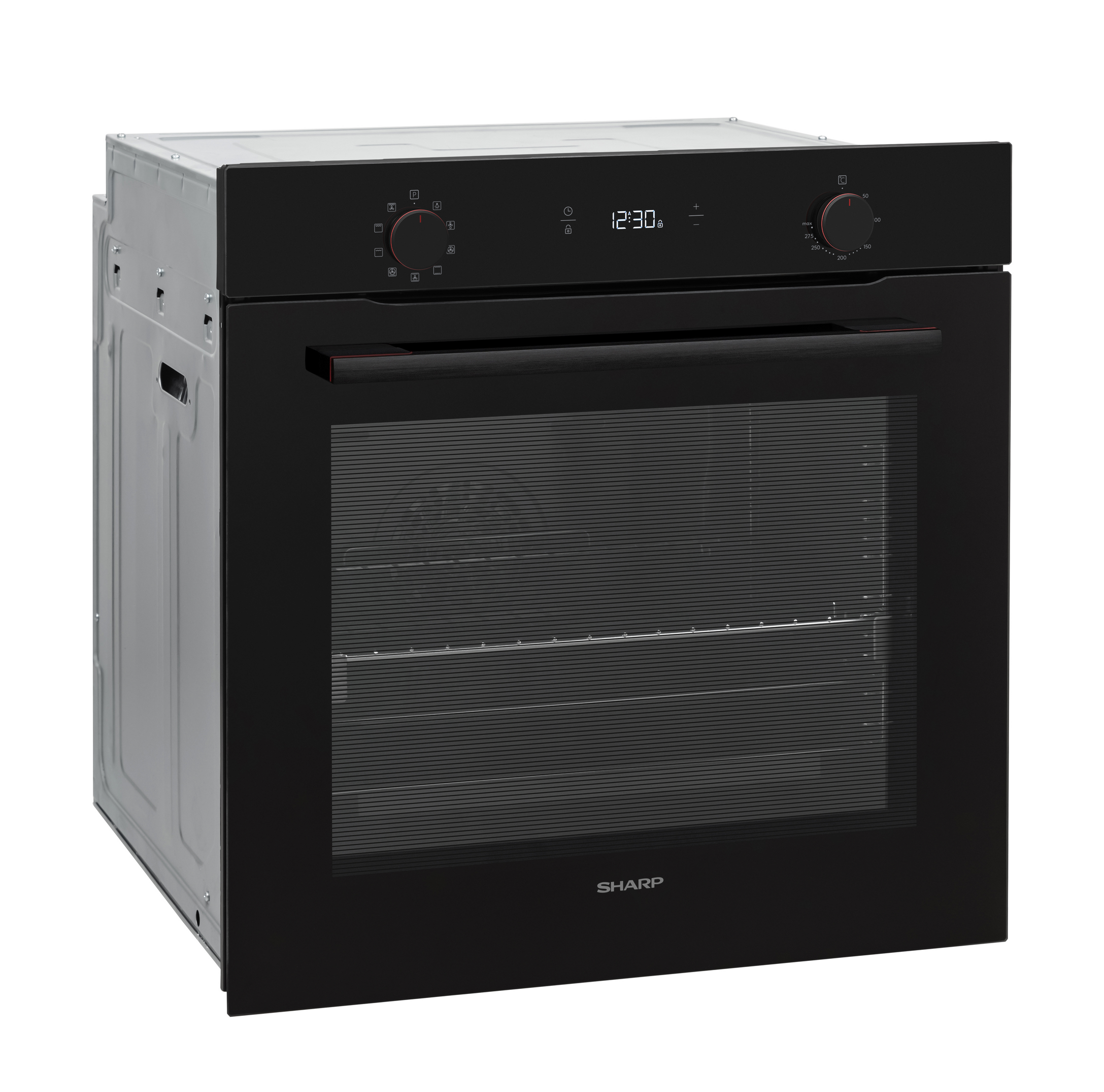 Sharp KA-70P19BNM-EU Built-In 78lt. Standard Multifunction Oven, Black