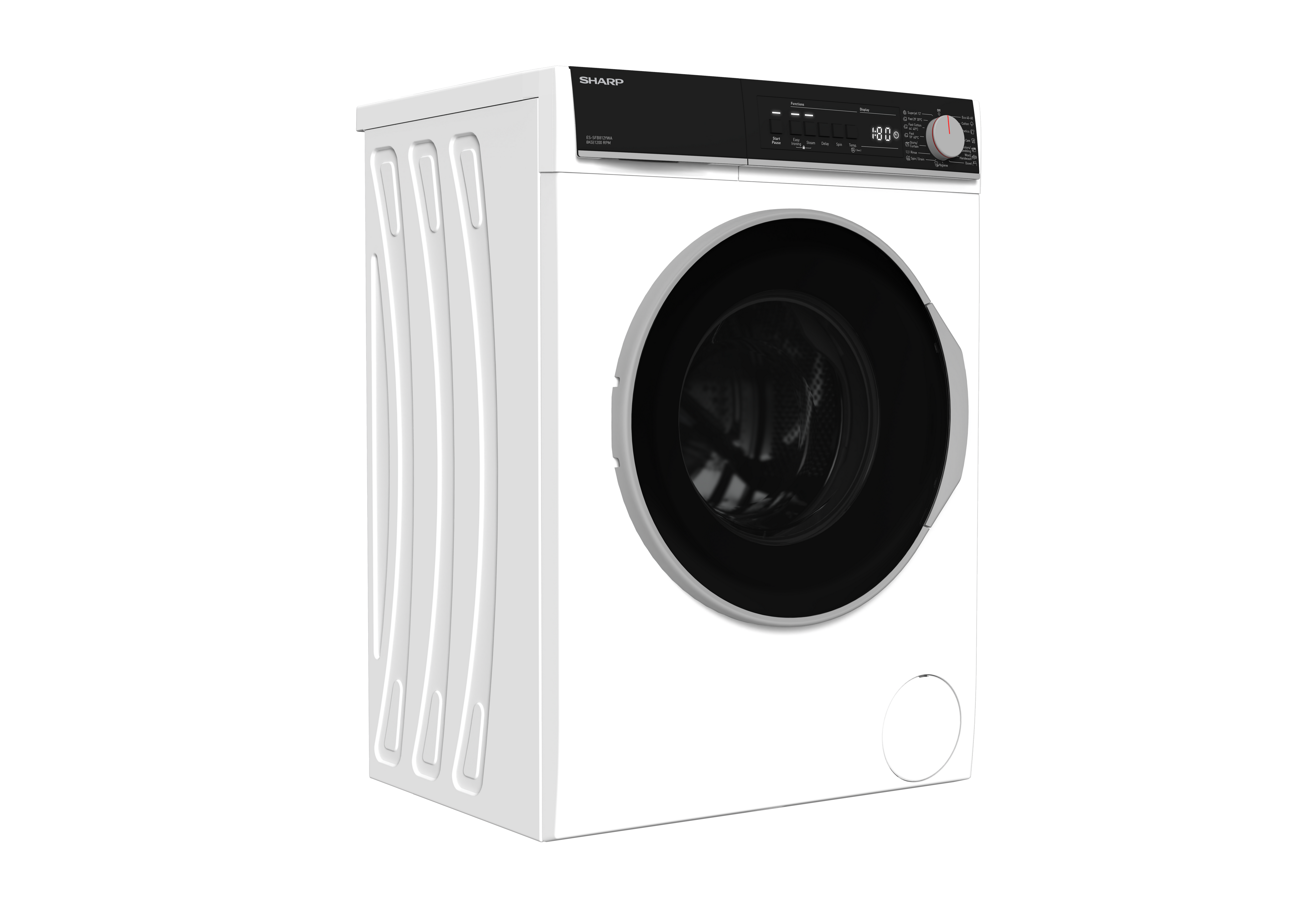 SHARP ES-SFB812YWA-EE Freestanding Washing Machine 8 kg 1400 RPM A Class