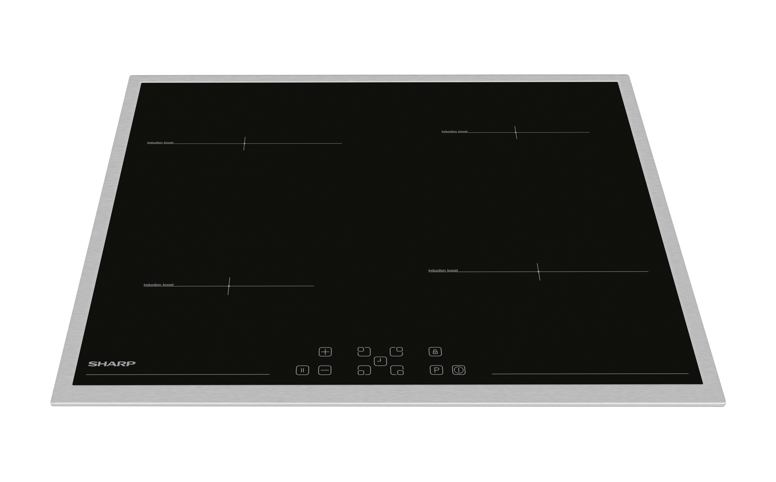 Sharp KH-6I33FTXK-EU Built-In 60cm Induction Hob, Toggle Touch Control