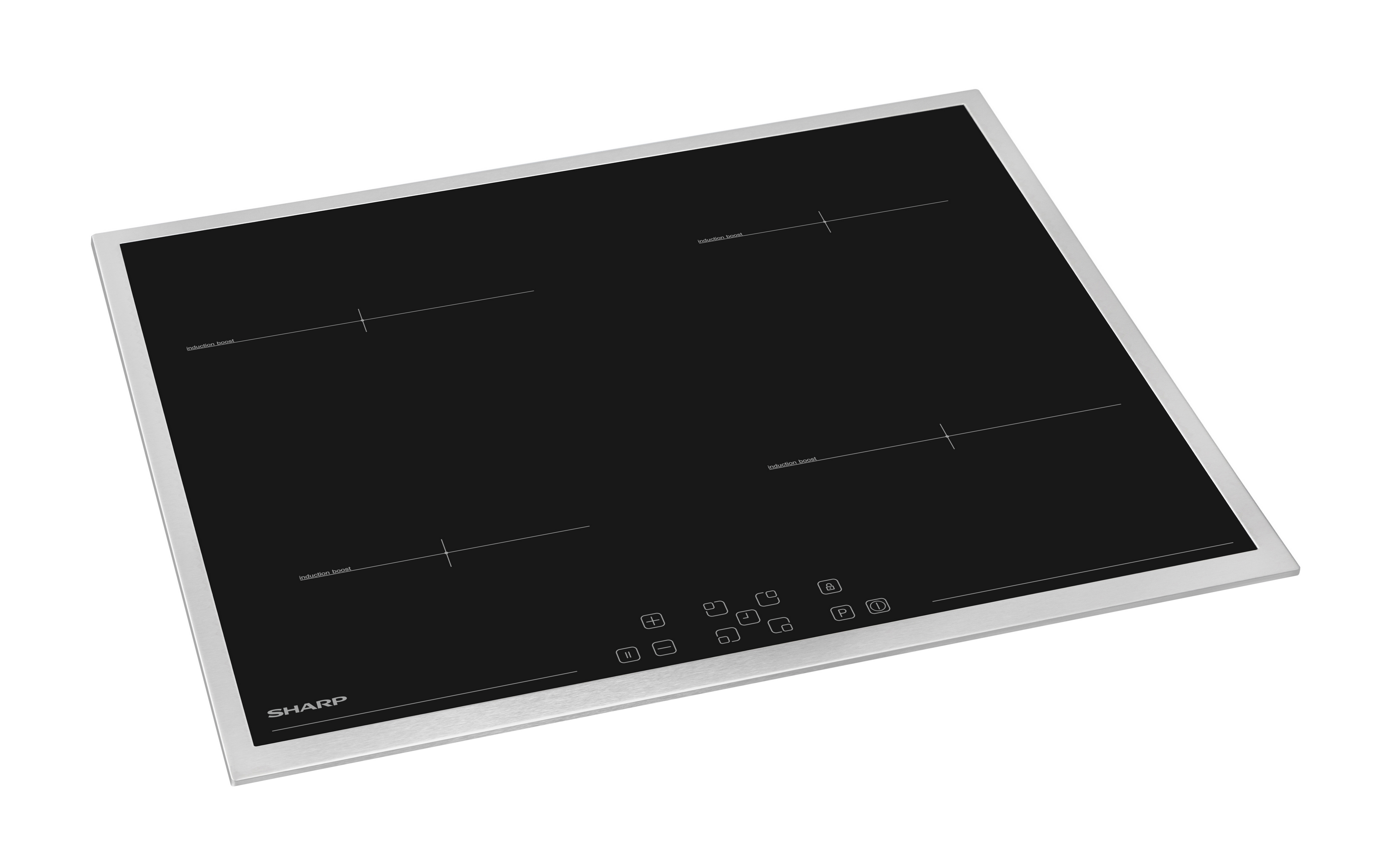 Sharp KH-6I33FTXK-EU Built-In 60cm Induction Hob, Toggle Touch Control