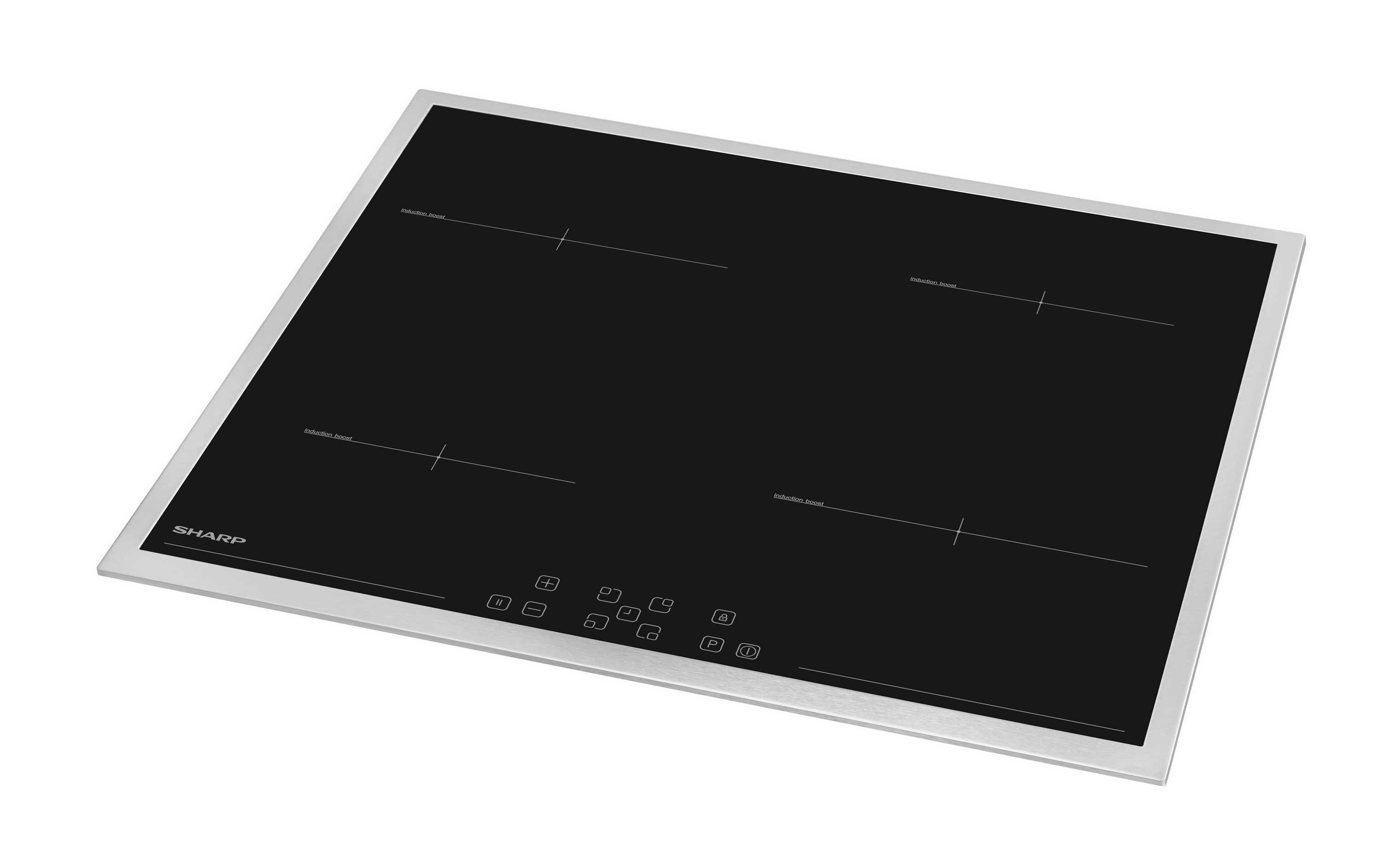Sharp KH-6I33FTXK-EU Built-In 60cm Induction Hob, Toggle Touch Control
