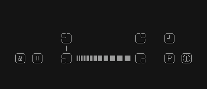 Sharp KH-6I35NS0K-EU Built-In 60cm Induction Hob, Slider Touch Control