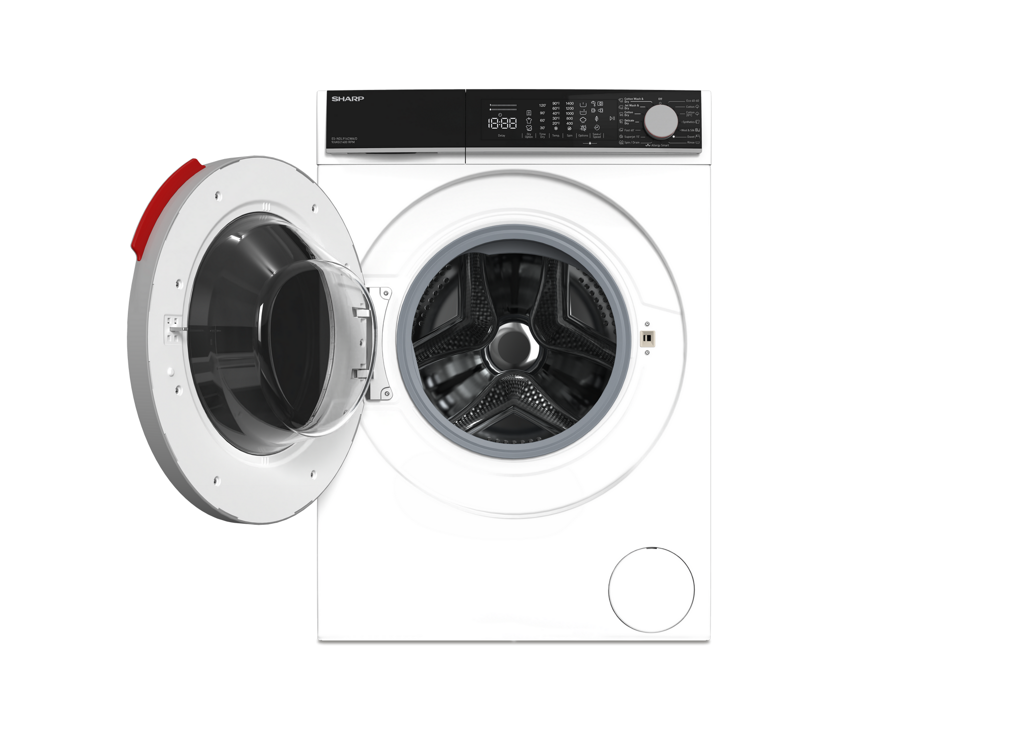 SHARP ES-NDL914CWA/D-EE Freestanding Washer Dryer 9 / 6 kg 1400 RPM D Class