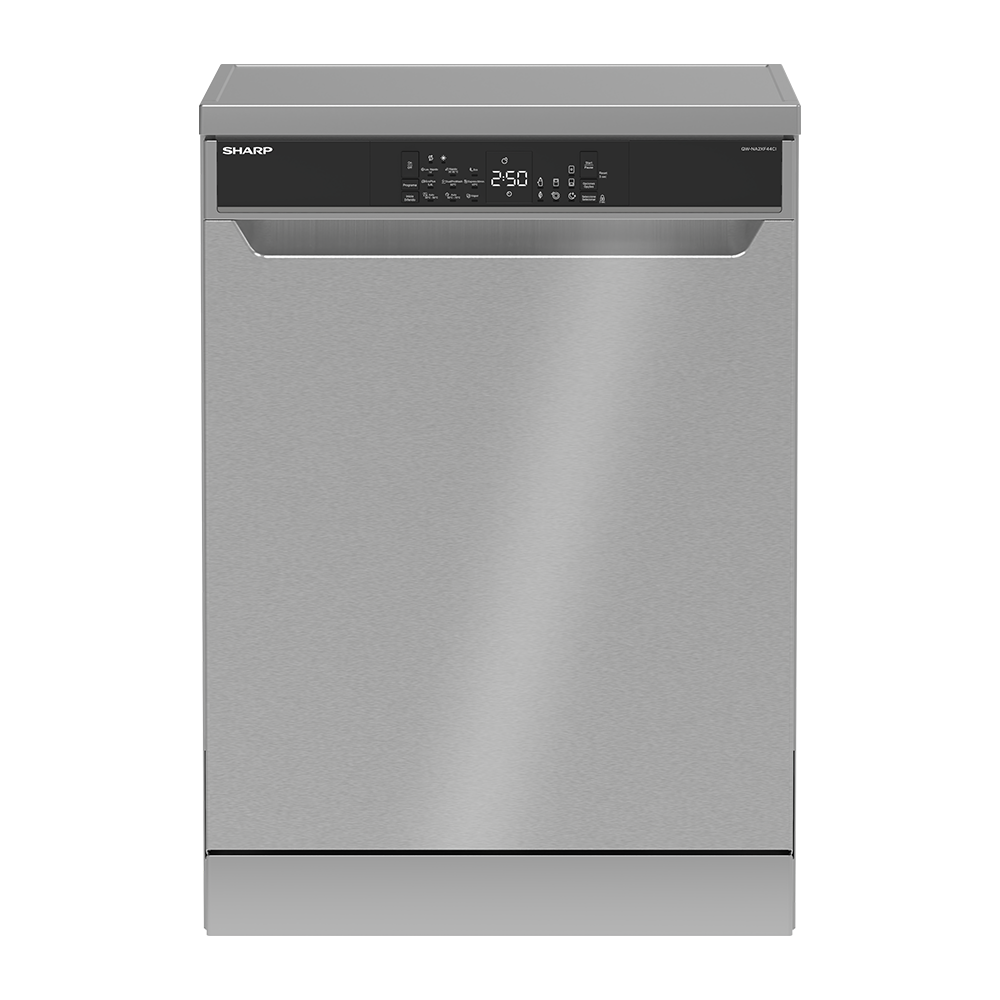 SHARP QW-NA2XF44CI-ES Freestanding 60 cm Dishwasher 14 PS 44 db C Class with EcoBox Technology