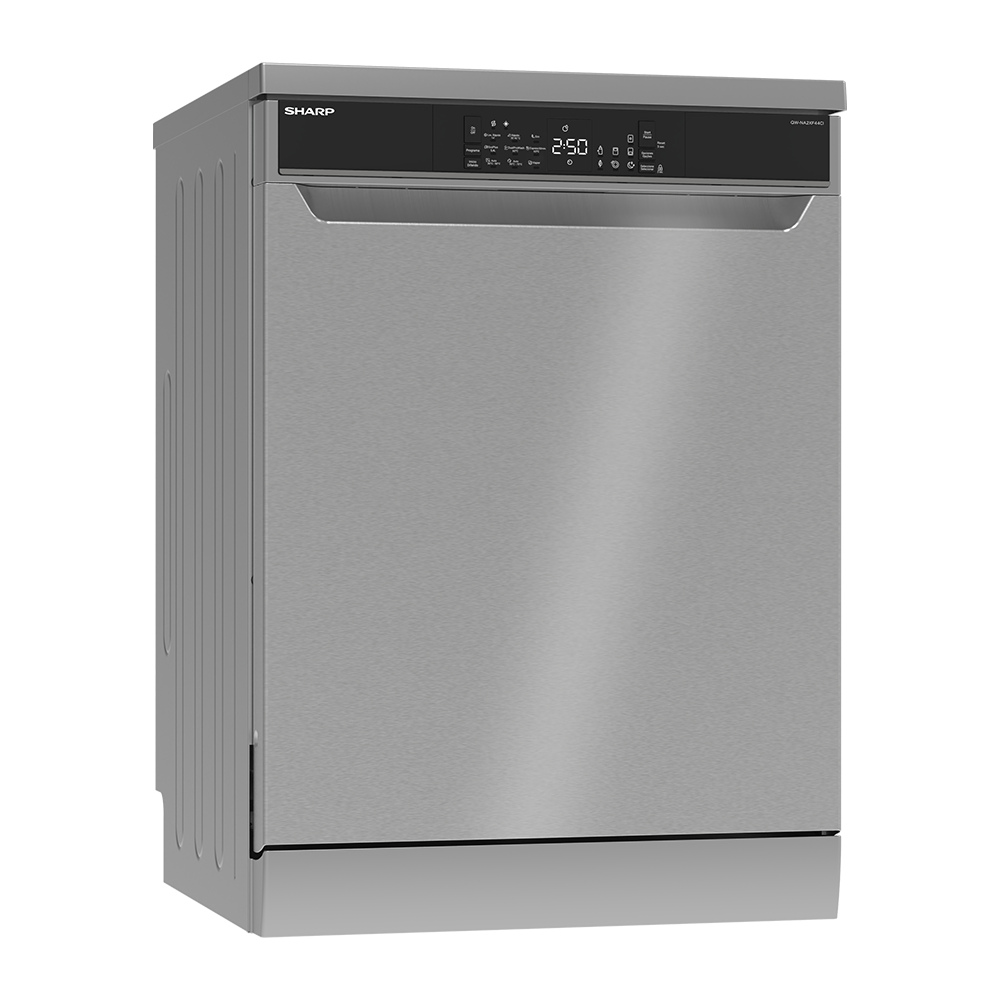 SHARP QW-NA2XF44CI-ES Freestanding 60 cm Dishwasher 14 PS 44 db C Class with EcoBox Technology